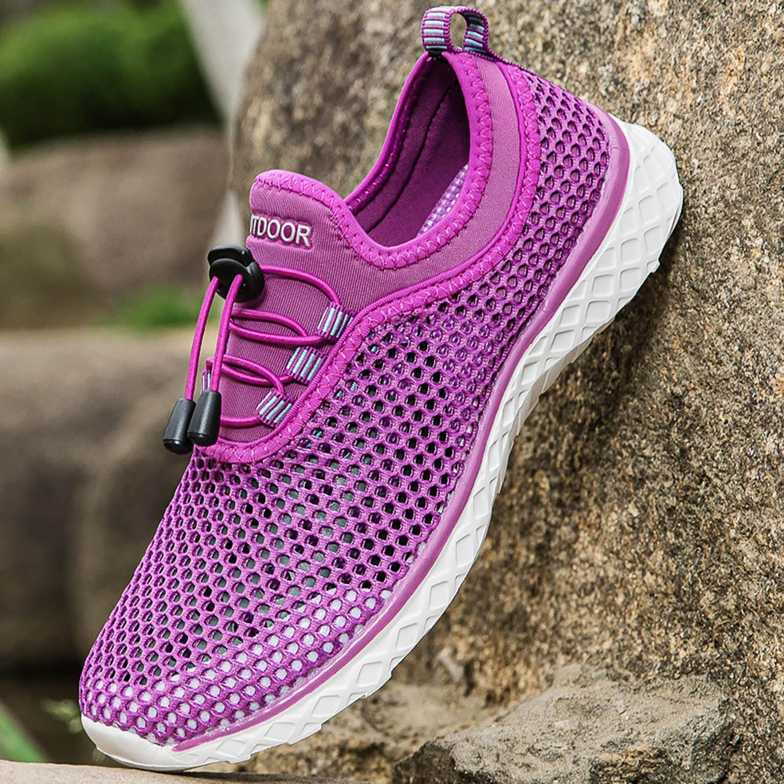 Chaussures Aquatiques Femmes Hommes Bateau Marche Plage Respirantes Légères Sport Sneakers