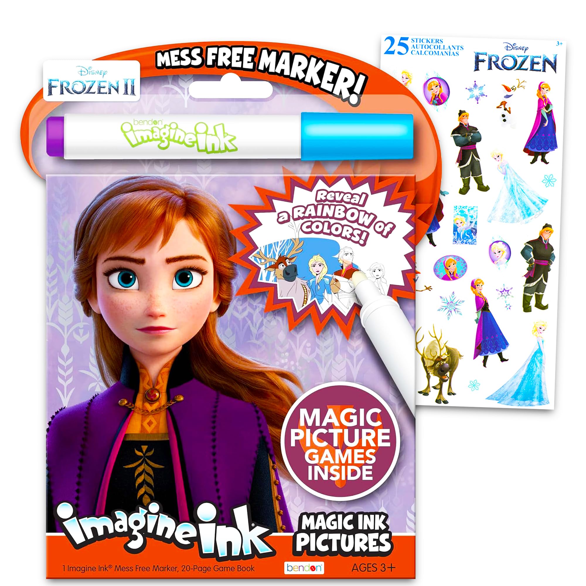 Amazon.com: Disney Frozen Bundle with Frozen Imagine Ink Book and