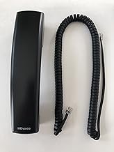The VoIP Lounge Replacement HD Voice Handset with Curly Cord for Polycom VVX Series IP Phones 300 301 310 311 400 401 410 411 500 501 600 601 1500 Black (Please See Full Description Below)