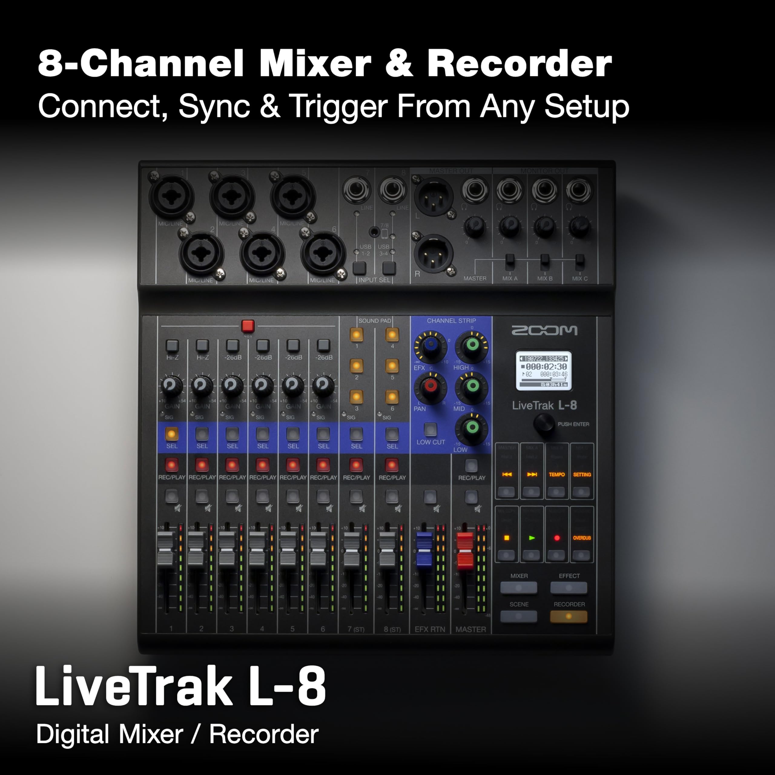 Amazon.com: Zoom LiveTrak L-8 Recorder/Mixer for Musicians