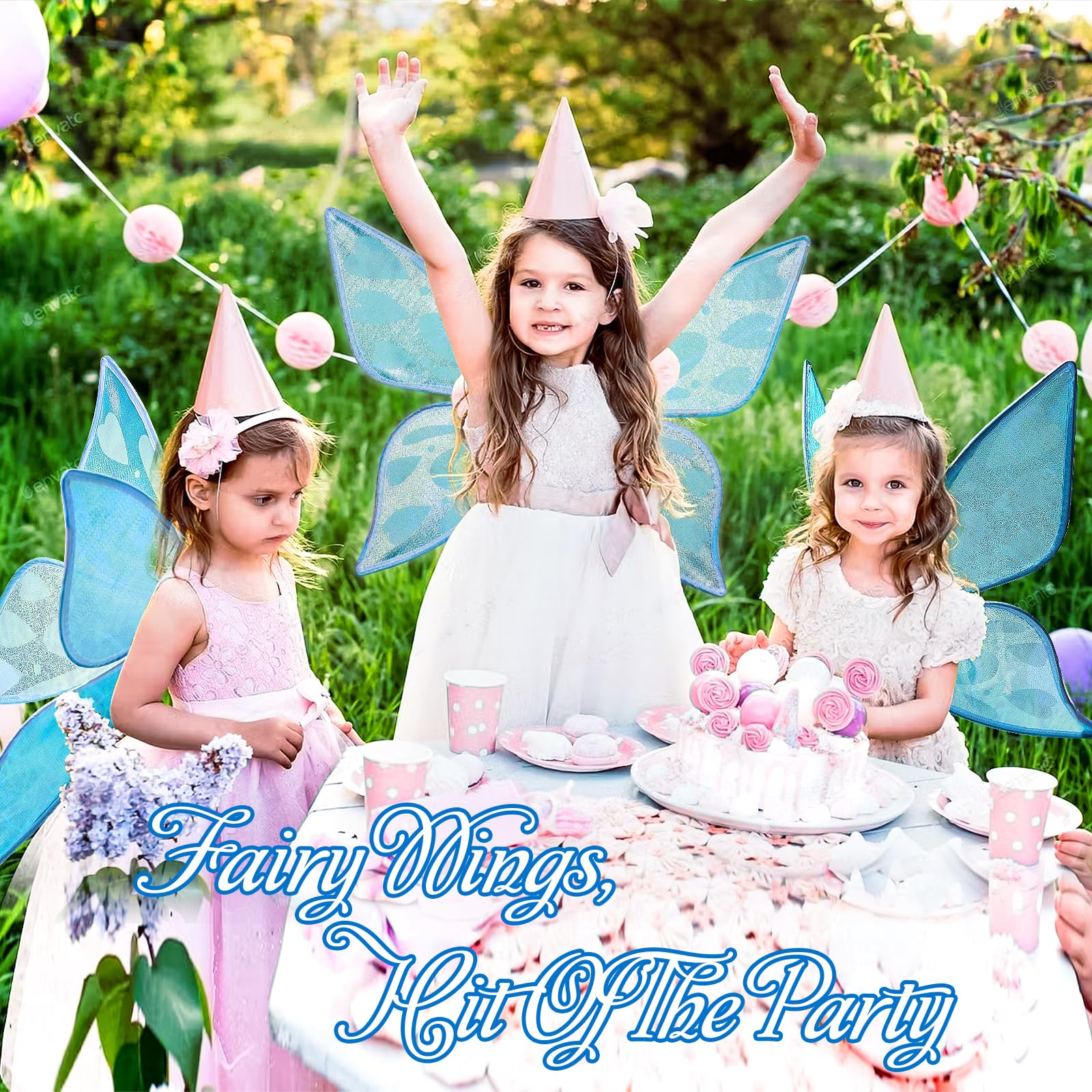 Ali Da Fata Con Bacchetta - Per Costume Carnevale Halloween E Feste