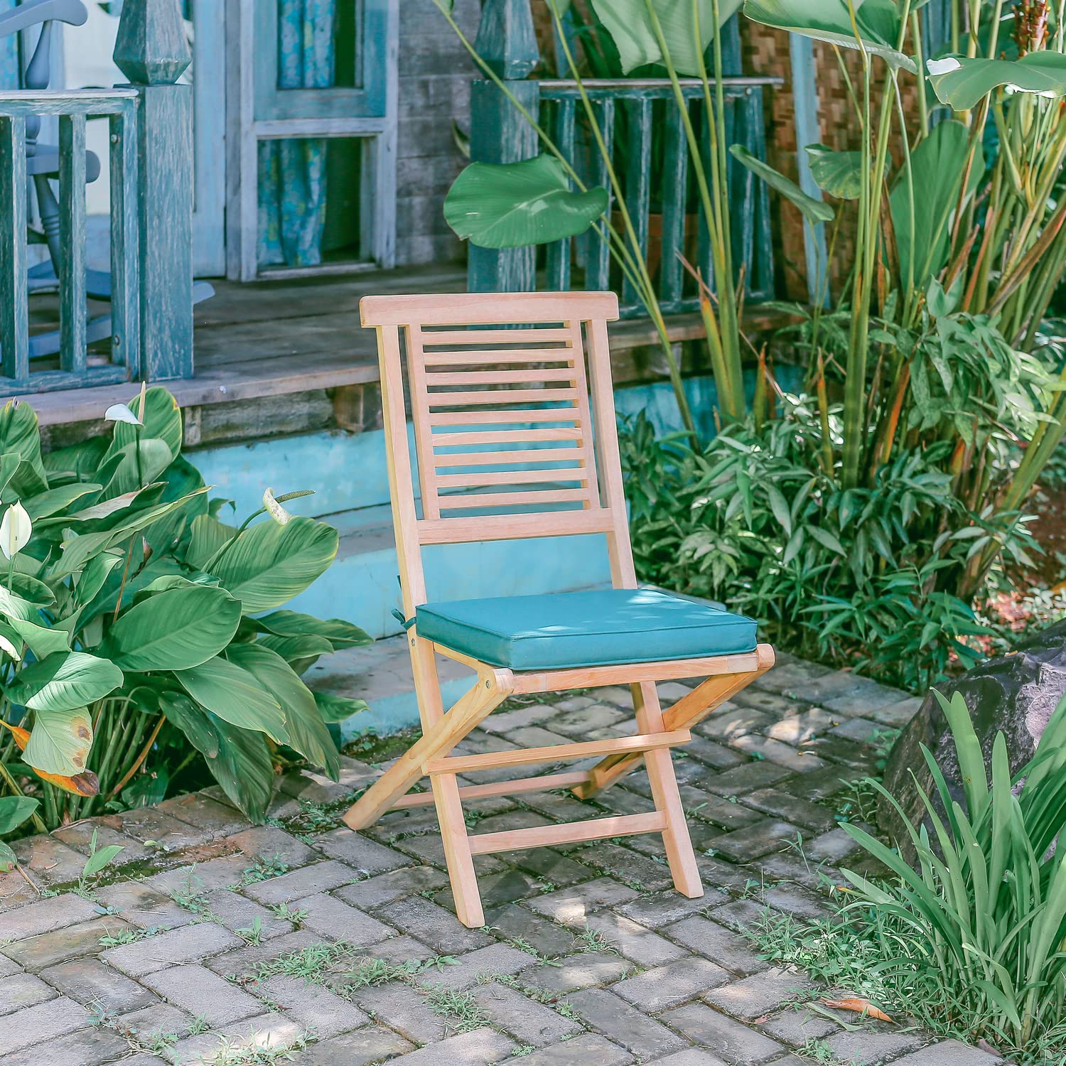 Emporium Furniture Wooden Garden Furniture sets| Extendable Dining Table+10 Stacking,Hanton and Folding Chairs| Quality Teak Wood Outdoor Sets for 10| Patio Set (Hanton Chairs)