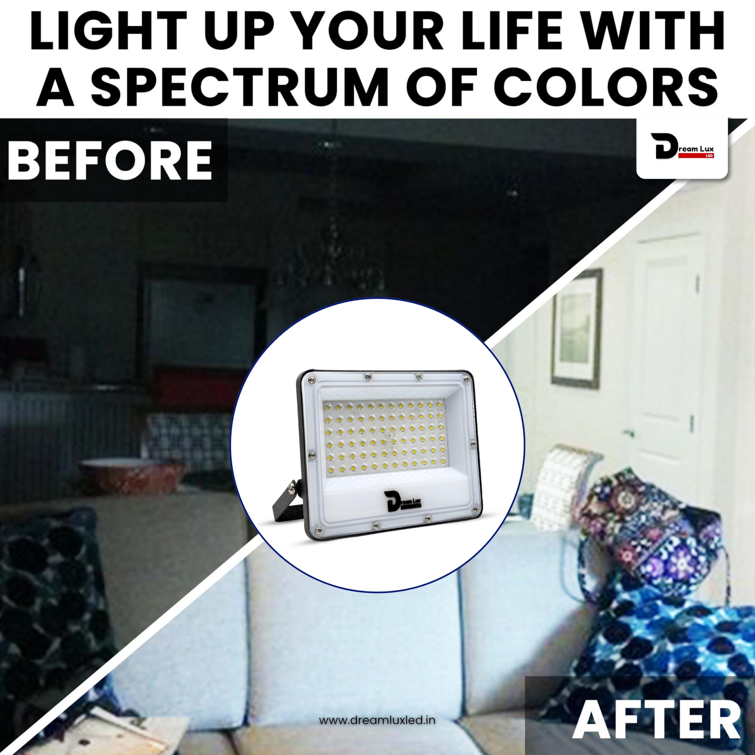 Dreamlux LED Flood Light - Waterproof Outdoor Security -9