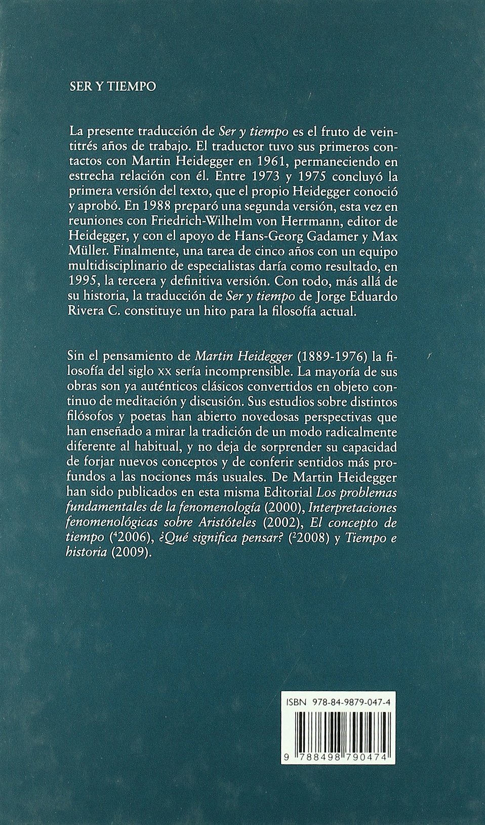 Ser y tiempo - 6ª edición (Estructuras y Procesos. Filosofía)