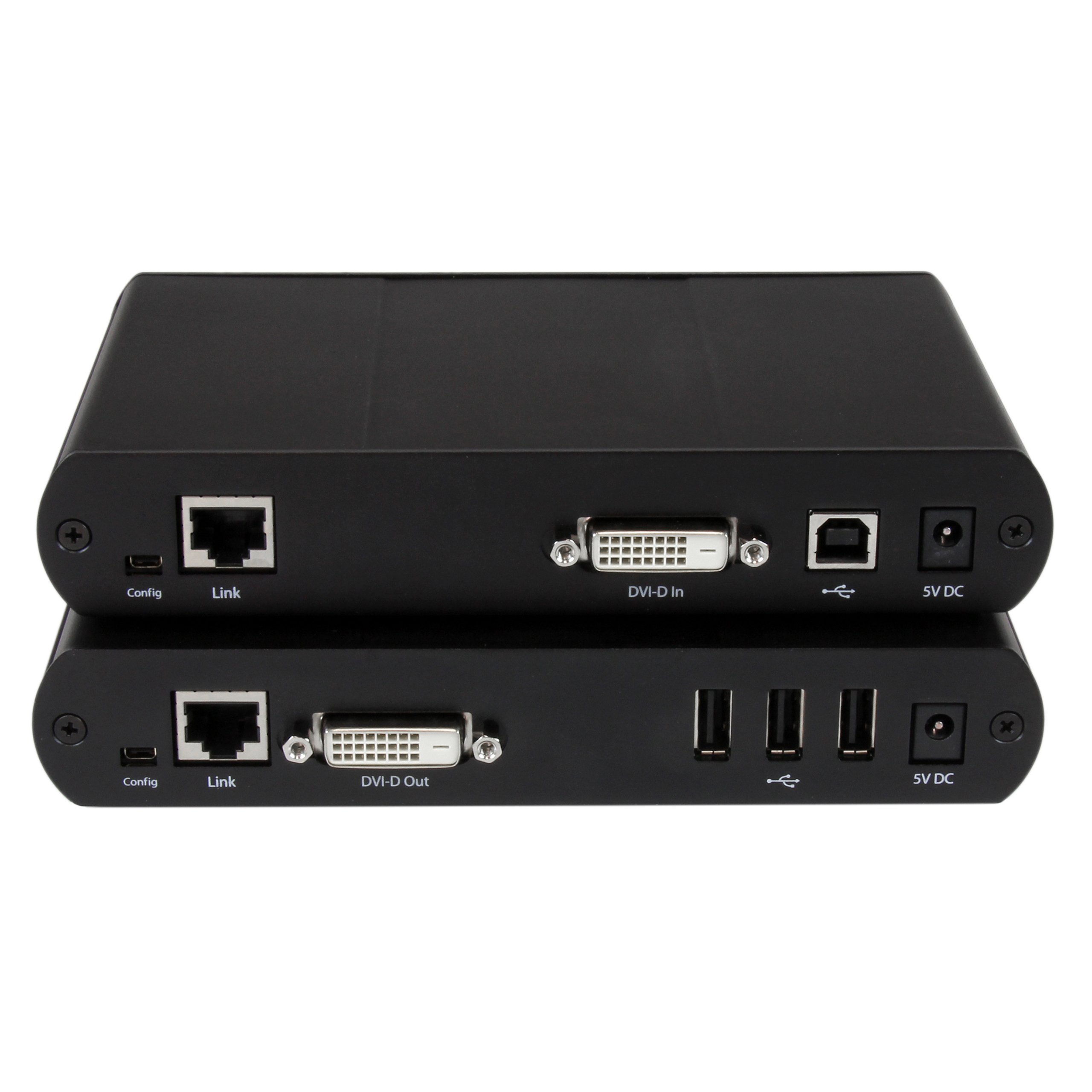 StarTech Extendeur Console KVM USB DVI sur Cat5e/6 - 100m (SV565UTPDUV) | Vidéo non compressée 1920x1200, Sans pilote, 3 ports USB 2.0, Montage en cascade