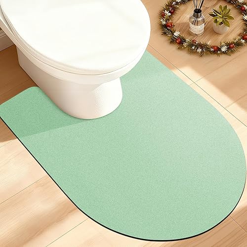 Miniatura 78 de ACCUMTEK Alfombrilla de Baño Ultrafina, Alfombrillas Antideslizantes de Espesor Reforzado para Debajo de la Puerta, Alfombras de Baño 2-gris