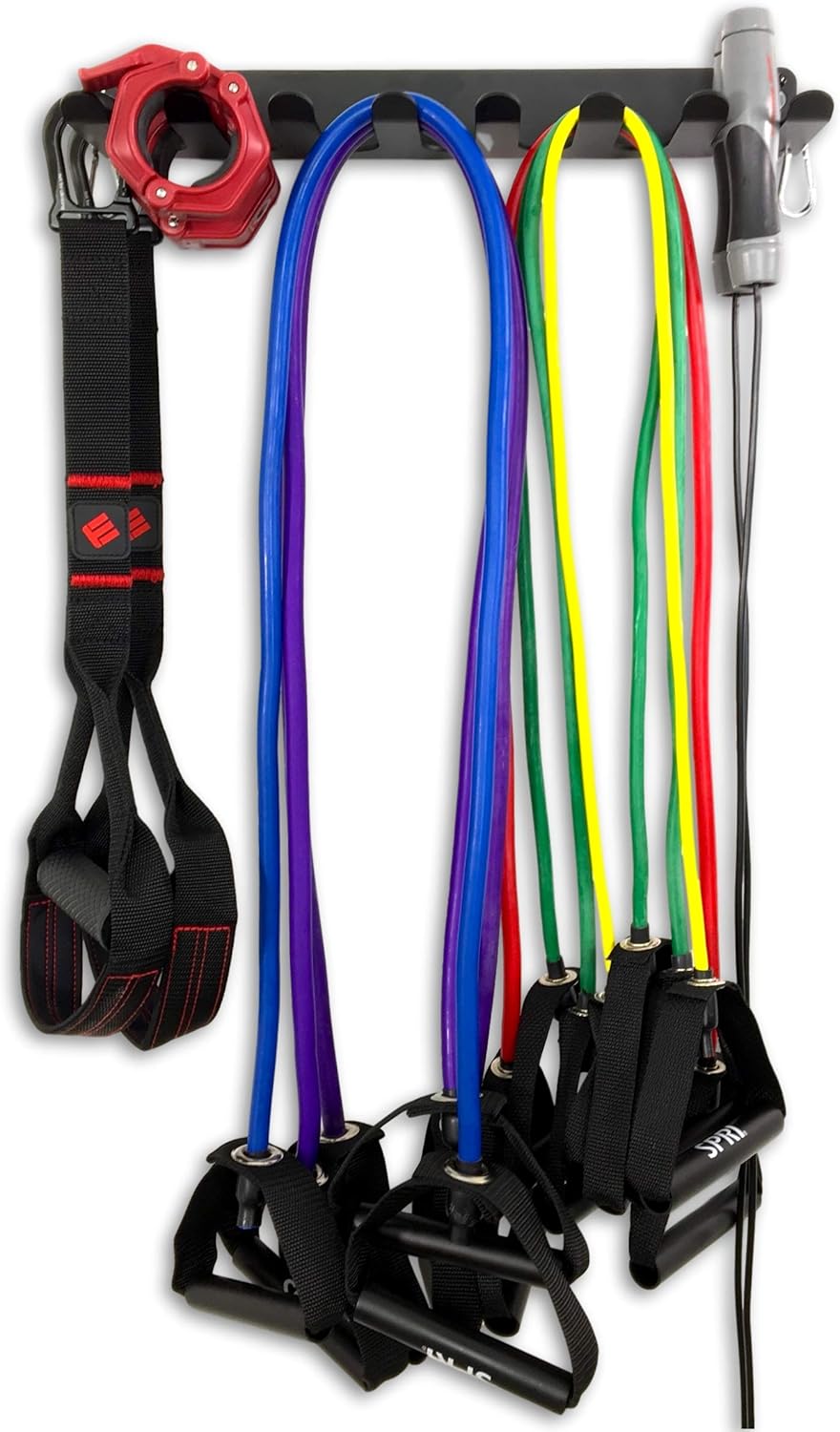 StoreYourBoard Home Gym Equipment Storage Rack, Wall Mount Hanging Organizer, Fitness Accessories Workout Bands Jump Ropes Yoga Foam Roller Belts, Solid Metal Exercise Gear Hooks : Sports & Outdoors