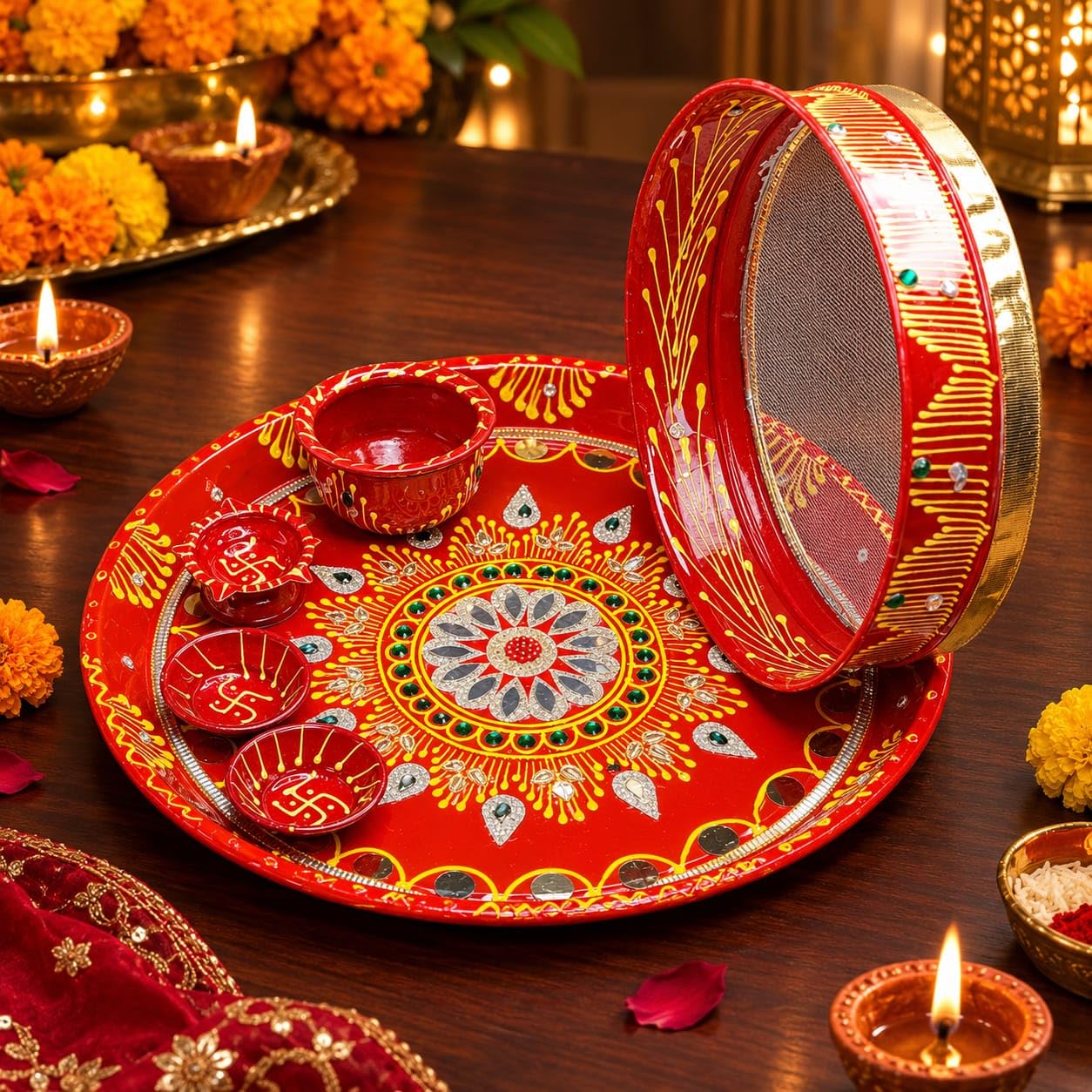 Stainless steel puja chowki latest price in india with comparison ...