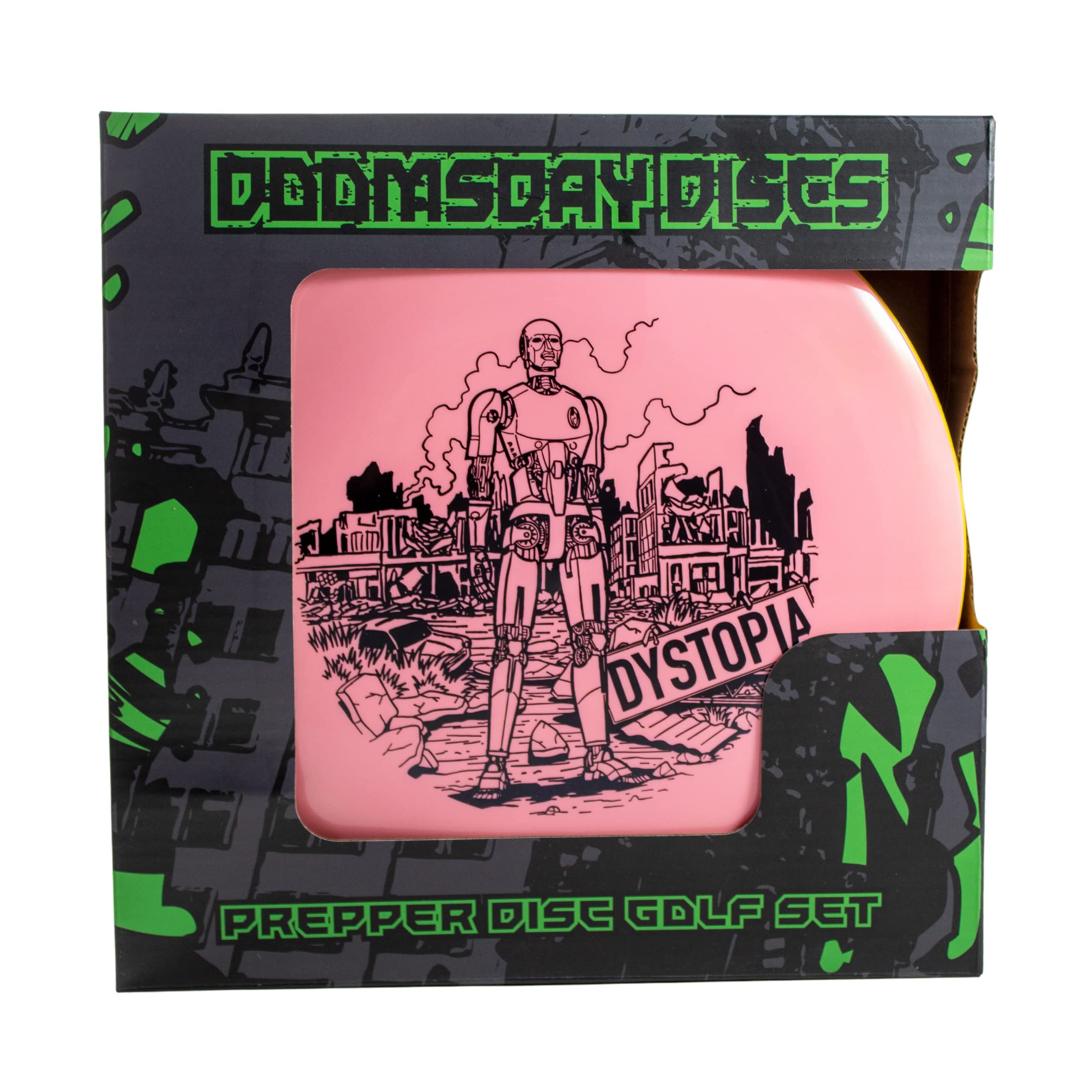 Doomsday Prepper Disc Golf Set | 4 Discs with Mini Starter Set with Putter, Midrange, and Two Drivers