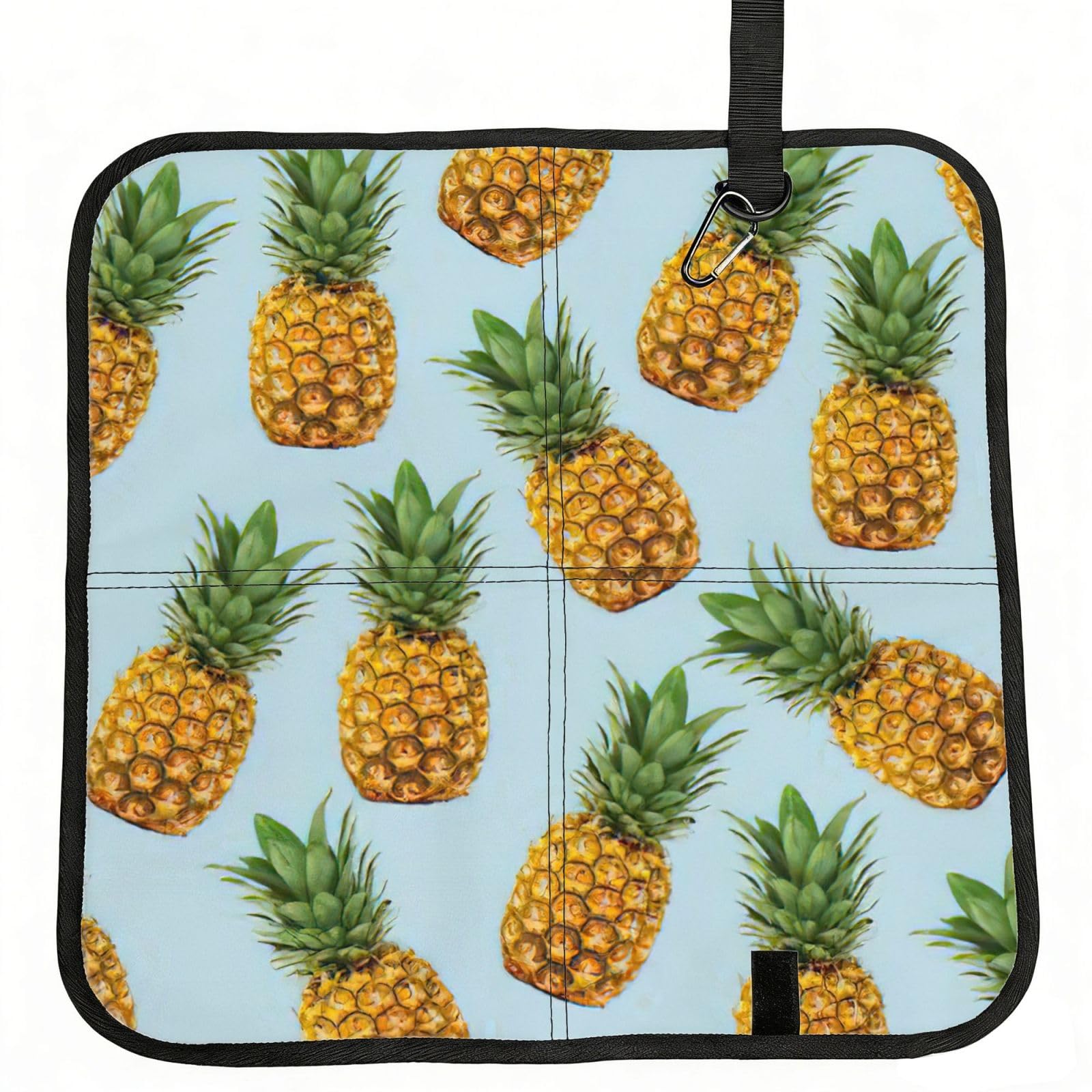 AYYQWE Pineapple. Print Foldable Seat Cushion Portable Chair Pad Office Commuting Picnic Camping Outdoor