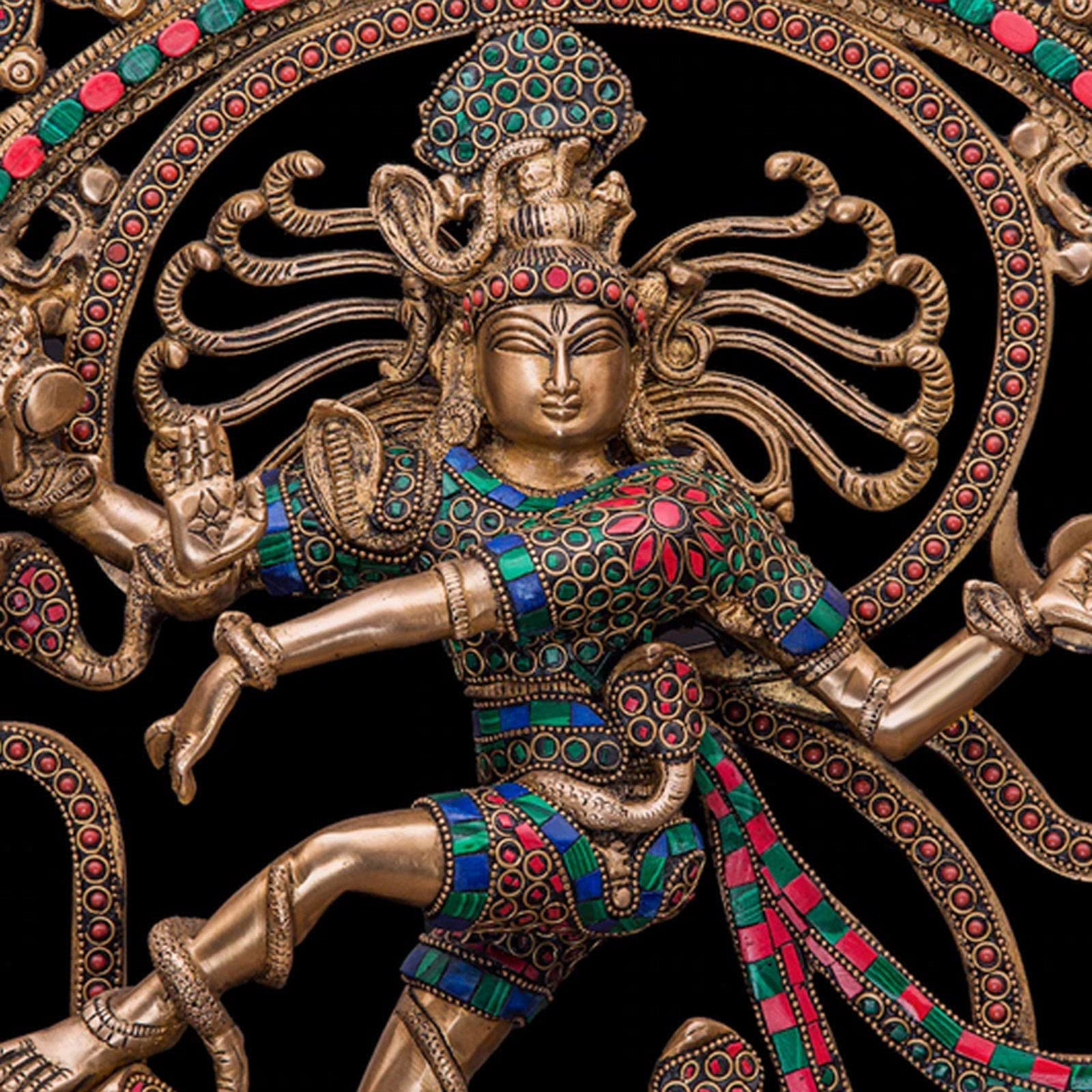 シヴァ　ダンス　置物　ヒンドゥー　仏像　仏教　木像 シヴァ ダンス 置物 ヒンドゥー 仏像 仏教 木像 - メルカリ