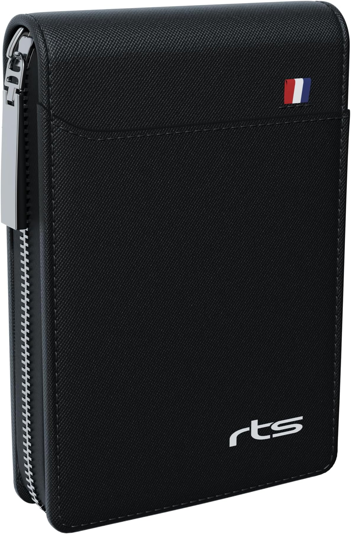 PU Leather 9 Slot Vertical Credit Debit ATM Business Card Holder Money Wallet Zipper Coin Purse for Men Women Festive Gifting Valentines