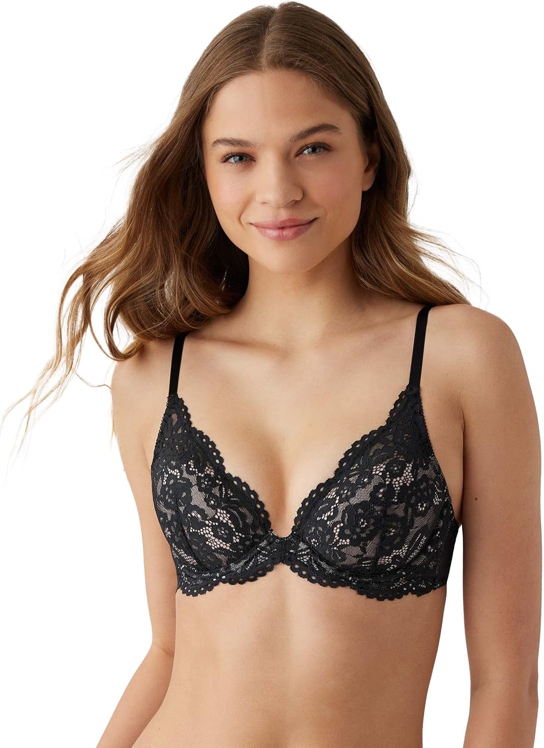 b.tempt'd Women's Ciao Bella Lightly Padded Lace Plunge Contour Bra, 953344