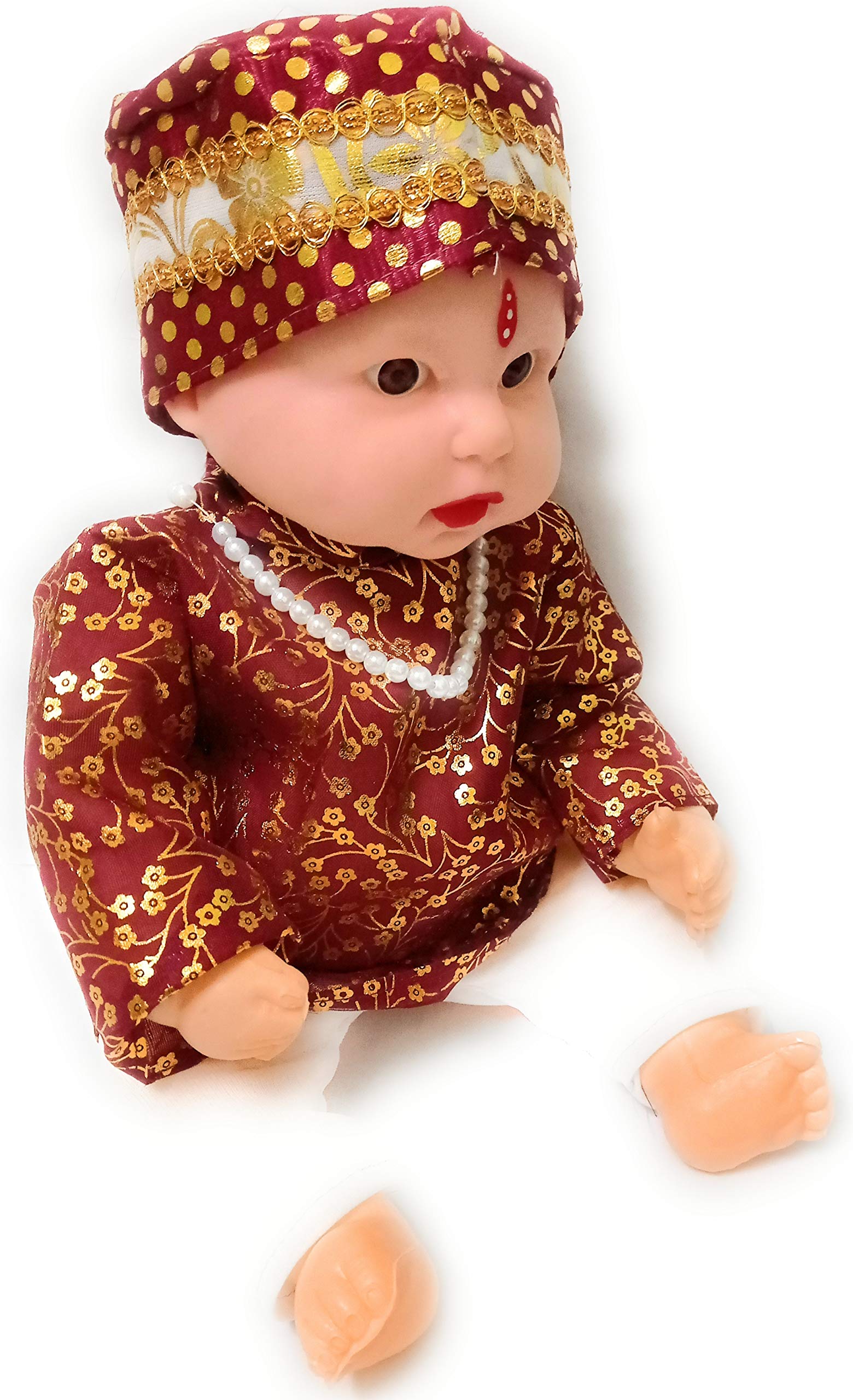 Rishi Quality Presents Cute Groom/Dulha Toy for Kids Plastic Cute Little Doll for Kids. (B08P63FXP9) Amazon Price History, Amazon Price Tracker