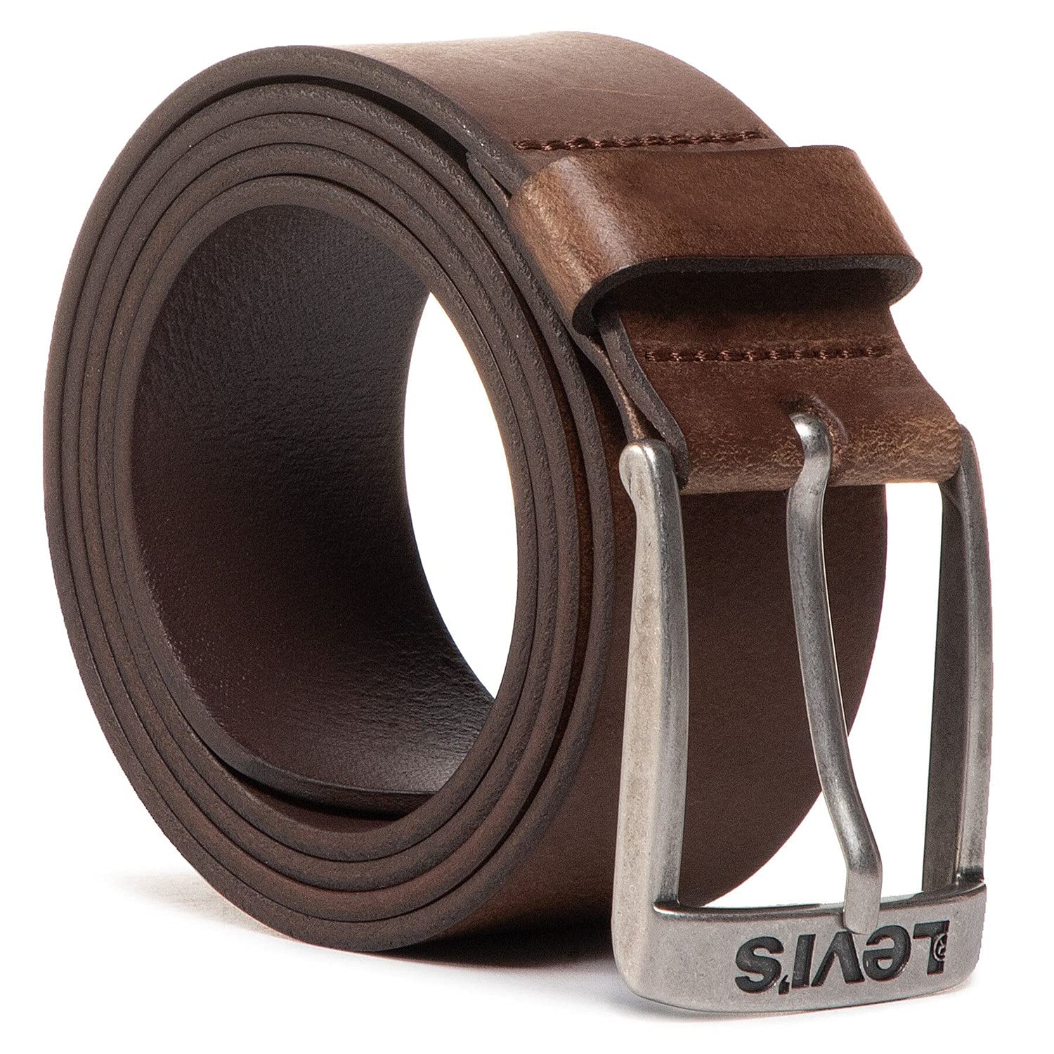 Levi's Men's New Duncan Belt, Dark Brown, 120 cm