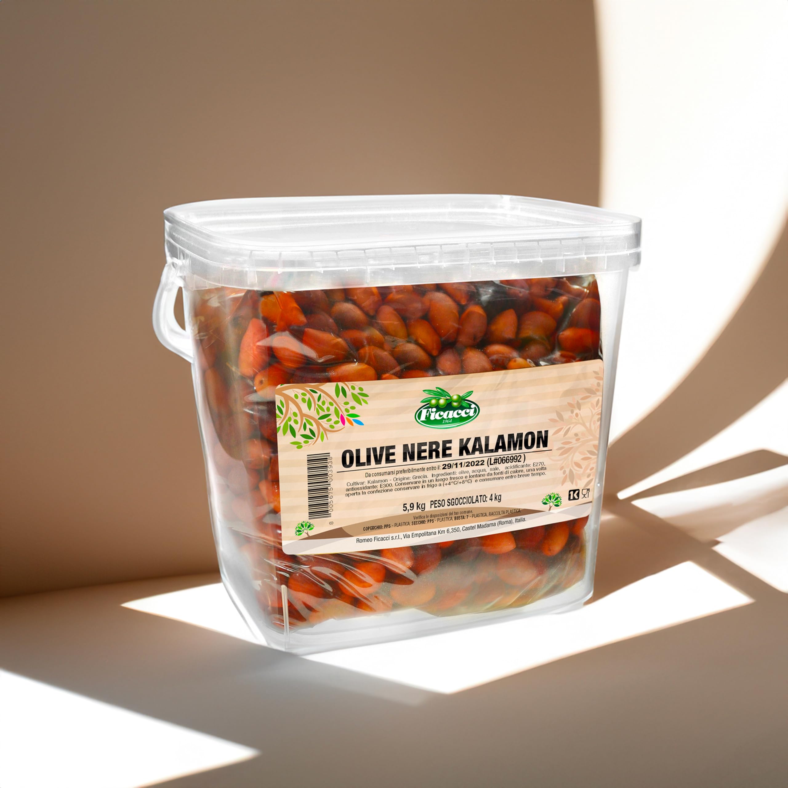 Ficacci - Olive Nere Kalamata Ristorante 4Kg
