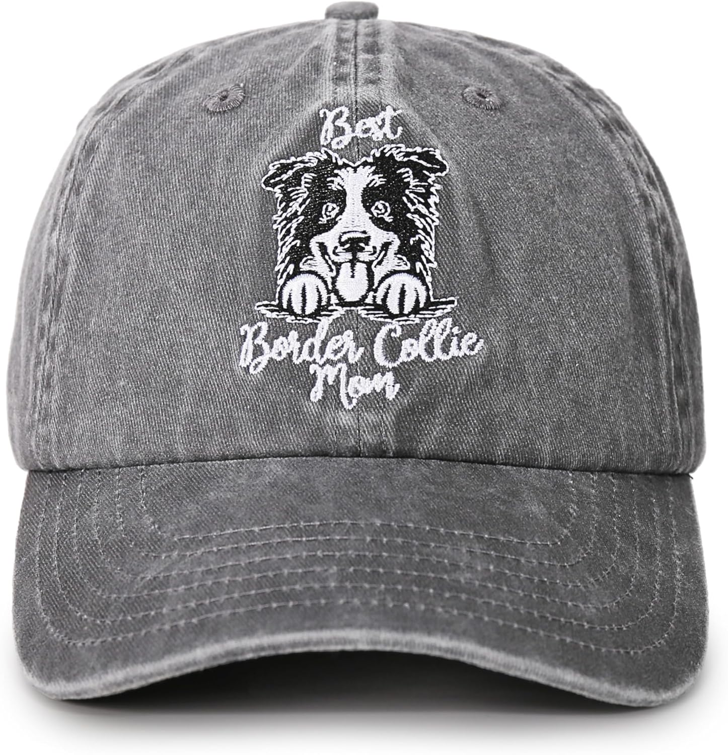 InnoBeta Border Collie Gifts for Women, Best Border Collie Mom Hat Gifts for Christmas, Birthday, Adjustable Embroidered Baseball Cap