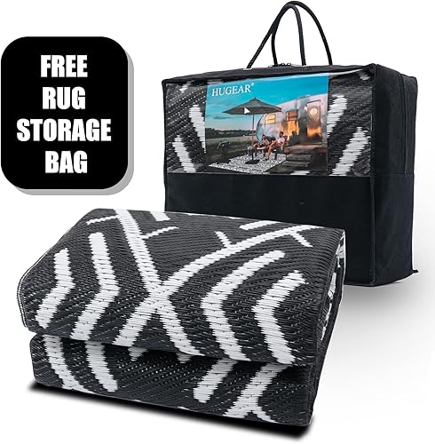 Miniatura 6 de HUGEAR Alfombras para exteriores alfombra grande impermeable para exteriores reversible portátil de plástico para exteriores para casa rodante