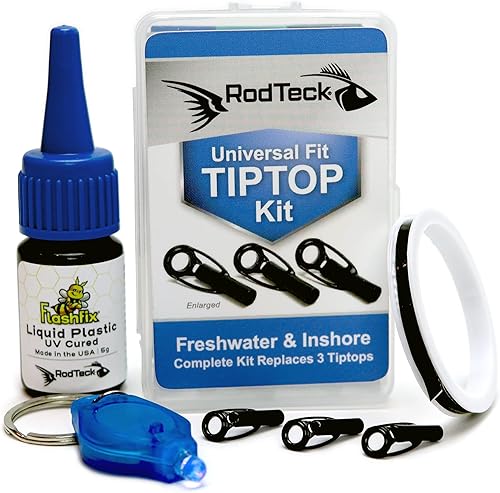Kit de punta de ajuste universal Agua dulce y salada Kit de reparación de puntas de caña de pescar