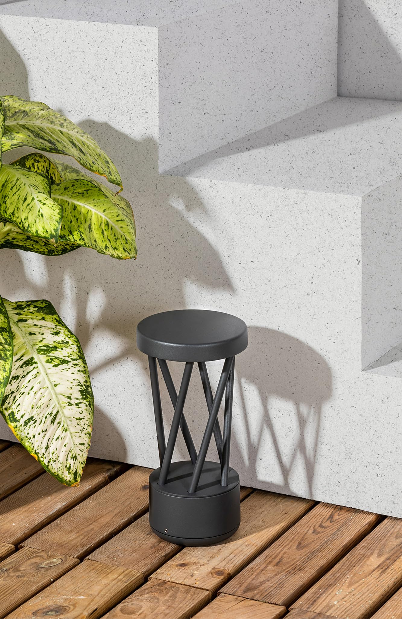FARO BARCELONA 71286 - Twist 300 Dunkelgraue Wandleuchte
