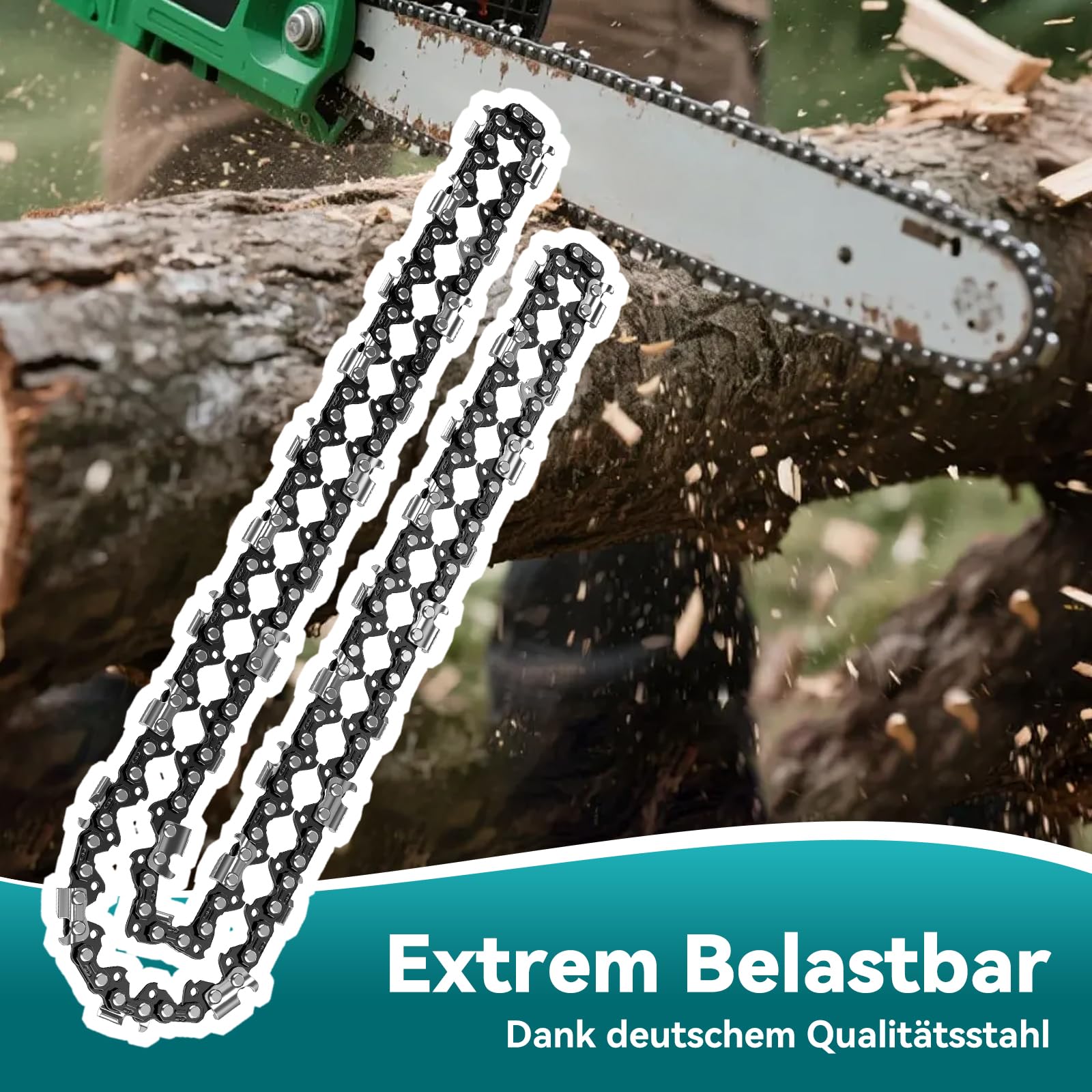 4 Cadenas de Motosierra 0.325" 74 Eslabones 1,6 mm 45 cm 063