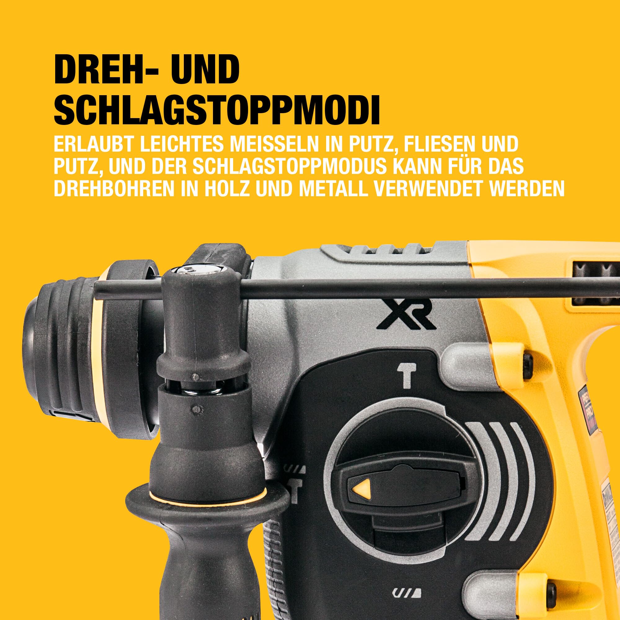 DEWALT DCH273P2T-QW SDS-plus XR Akku-Kombihammer Schlagbohrmaschine 18V bürstenlos 24mm 2x 5Ah Li-Ion Akkus Ladegerät T-STAK Box