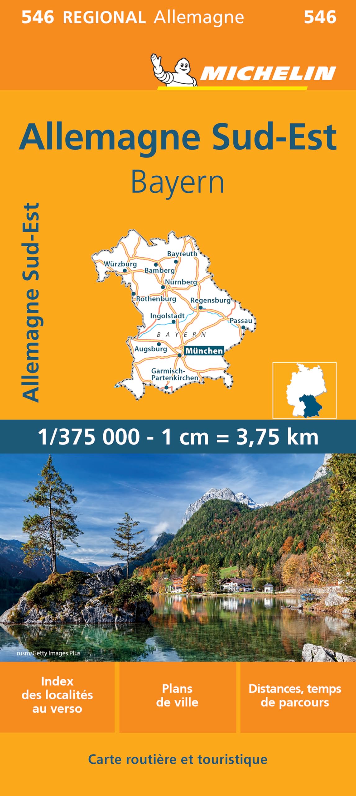 Germany South-East (546): Wegenkaart Schaal 1 : 375.000 (Regionale kaarten Michelin)
