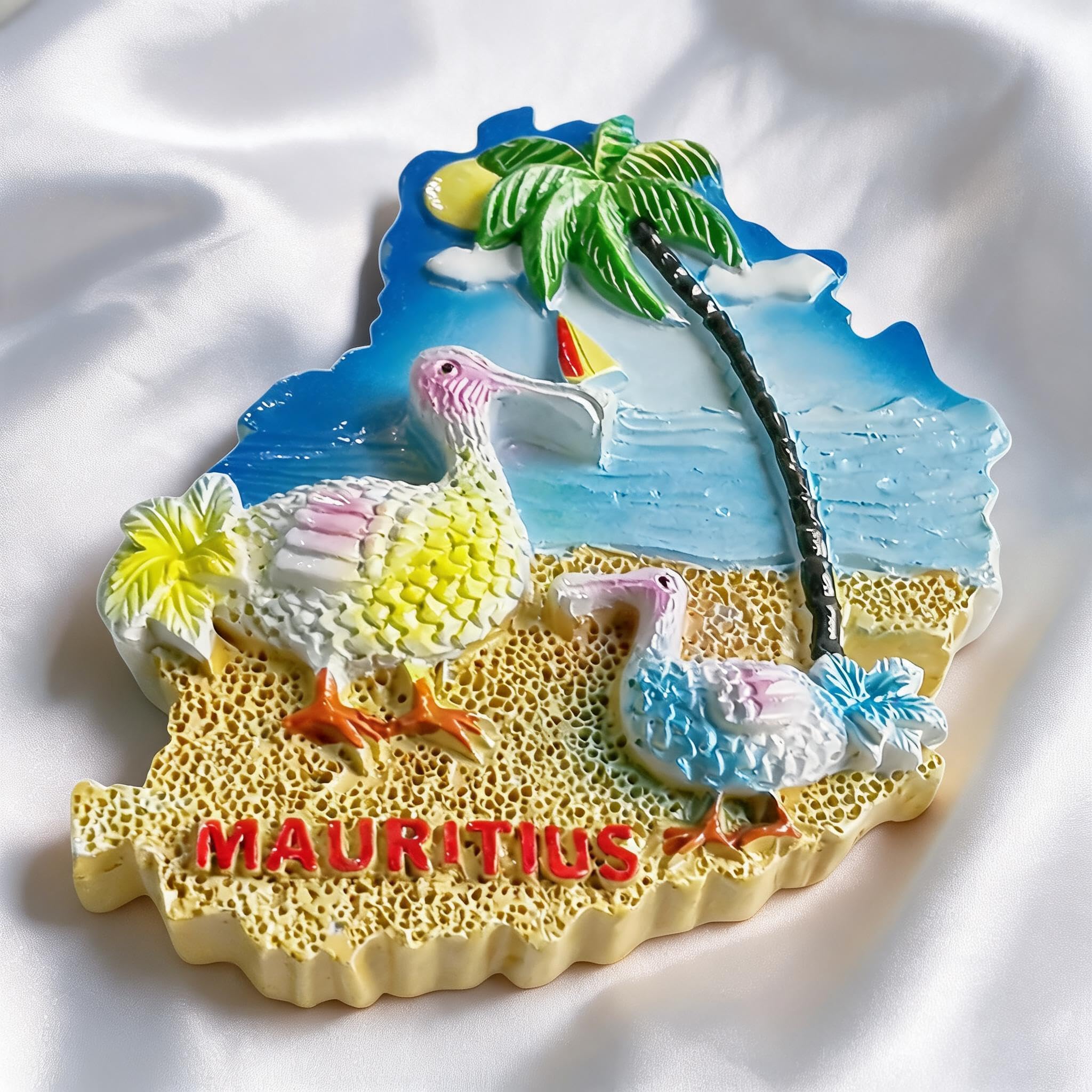 Mauritius magnes na lodówkę pamiątka podróż dekoracja na lodówkę magnetyczna naklejka 3D rzemiosło
