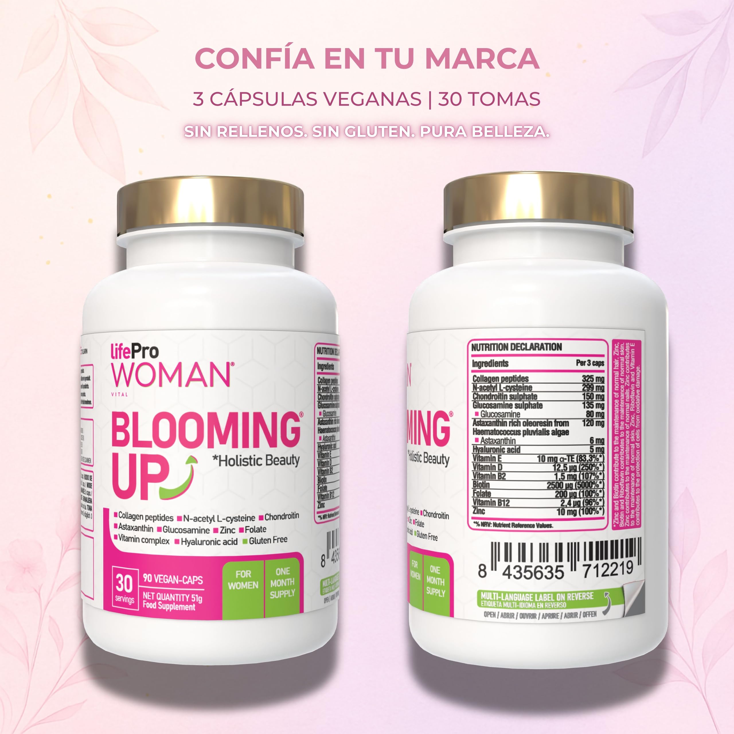 Anti chute de cheveux femme - Pousse Cheveux Très Rapide Femme – Vitamines Biotine Cheveux Life Pro Woman – Anti Chute Cheveux Femme + Biotine Pousse Rapide – Zinc + L-Cystine – 90 Gélules