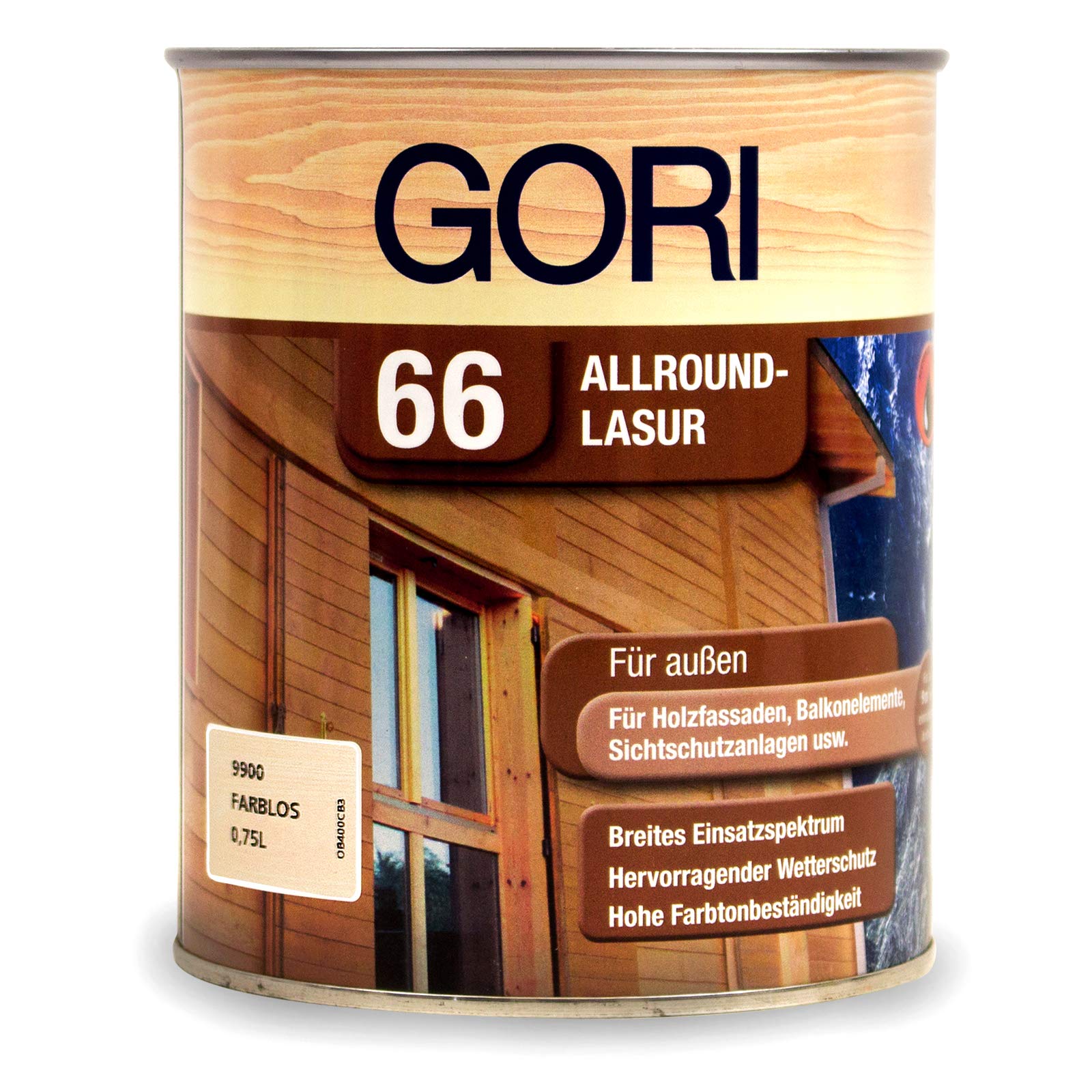 Gori 66 Holzschutzlasur für aussen 5 Liter Farblos 9900