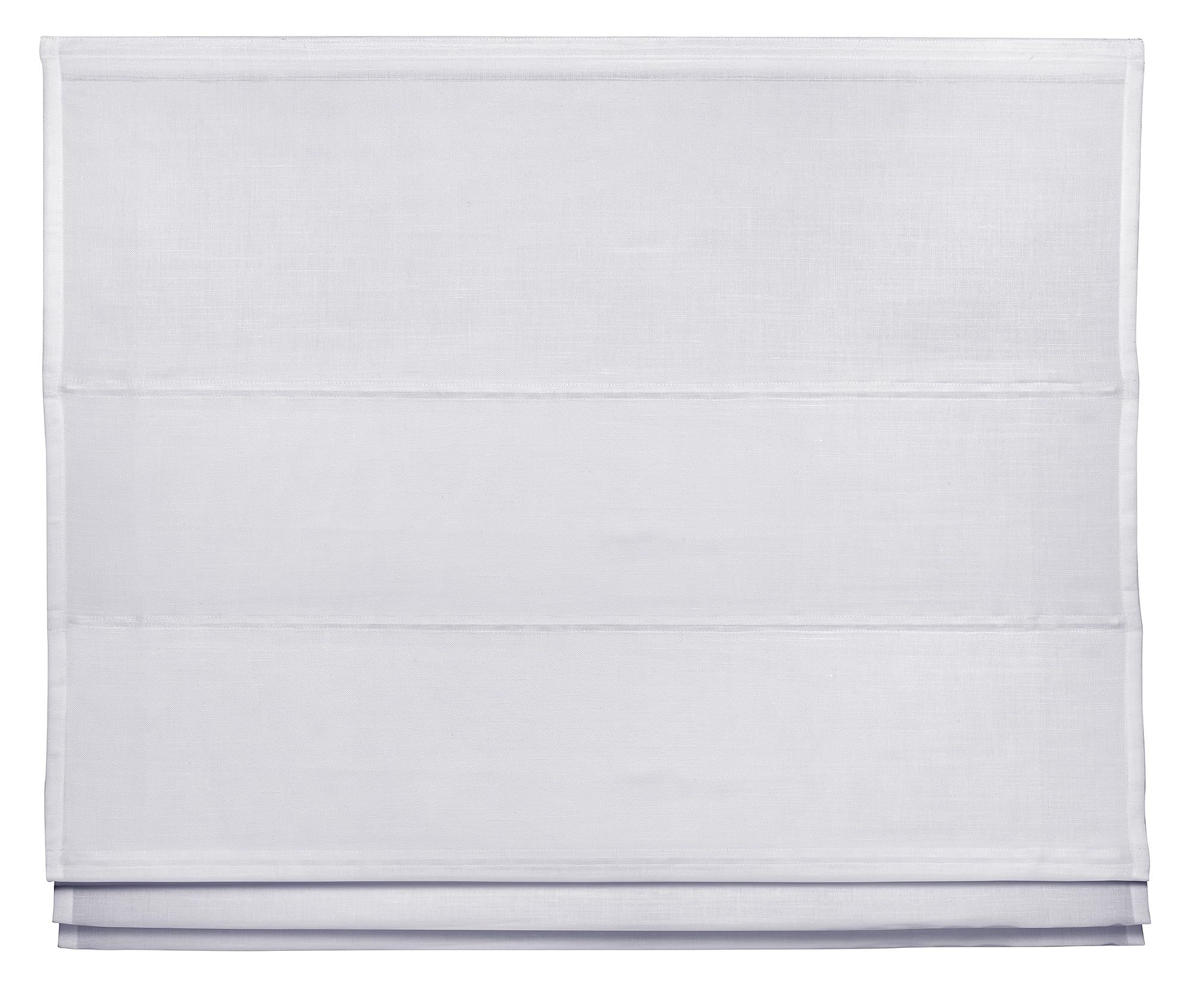 Estor Plegable con Varillas Lino opción Easyfix sin Necesidad Taladro Crudo 100 x 180 cm