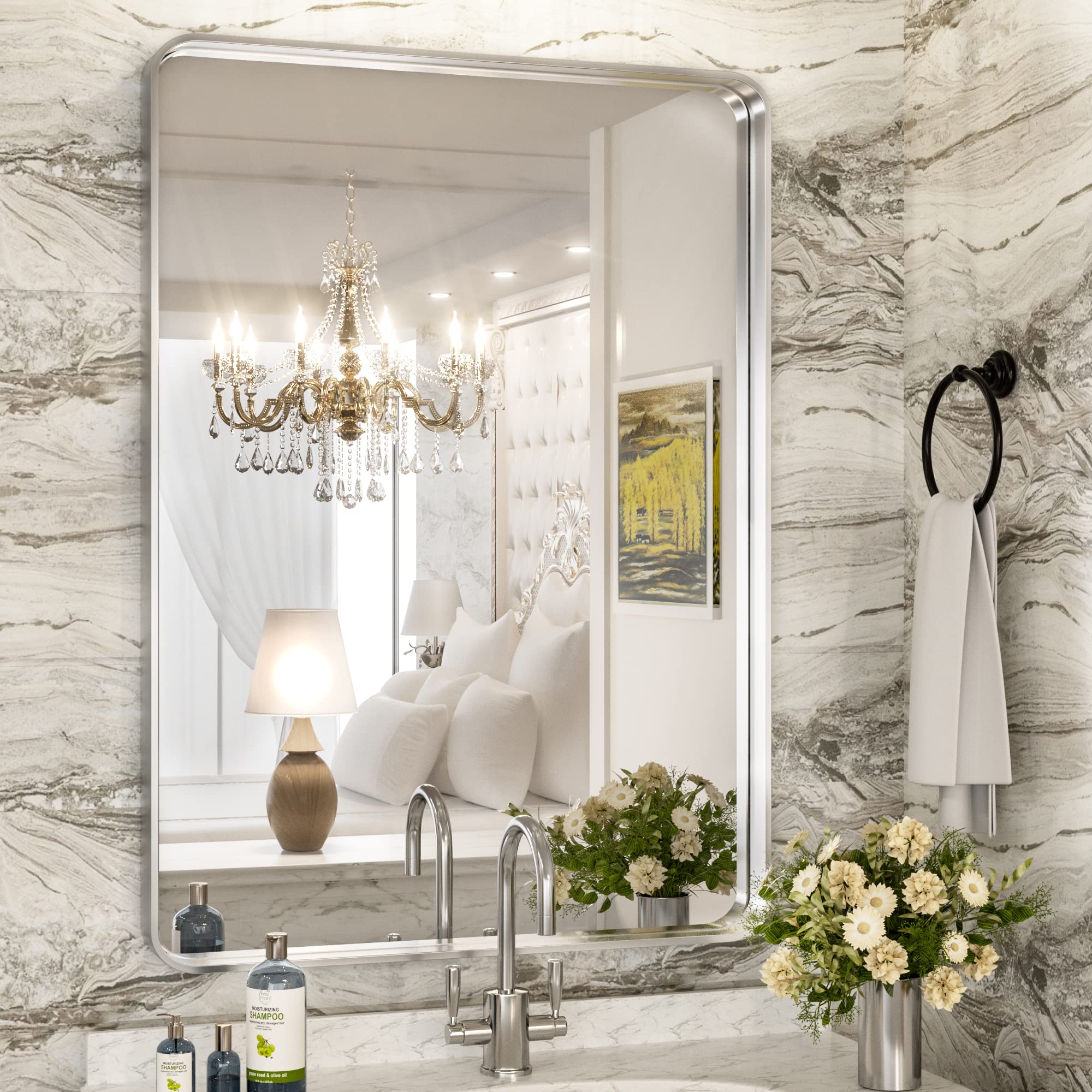 TokeShimi 24 x 36 Inch Bathroom Mirror