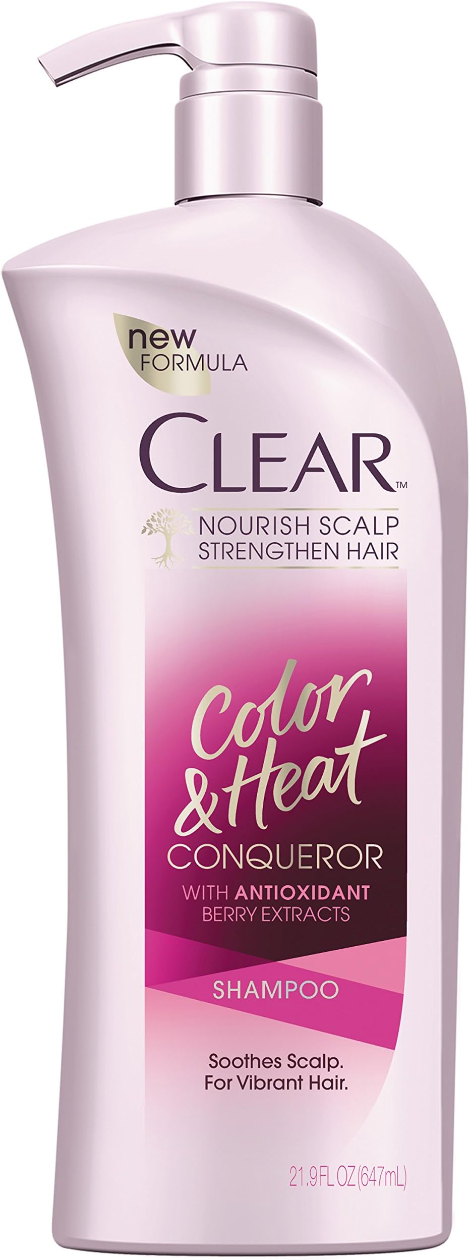 Clear Shampoo with Pump, Color and Heat Conqueror 21.9 oz
