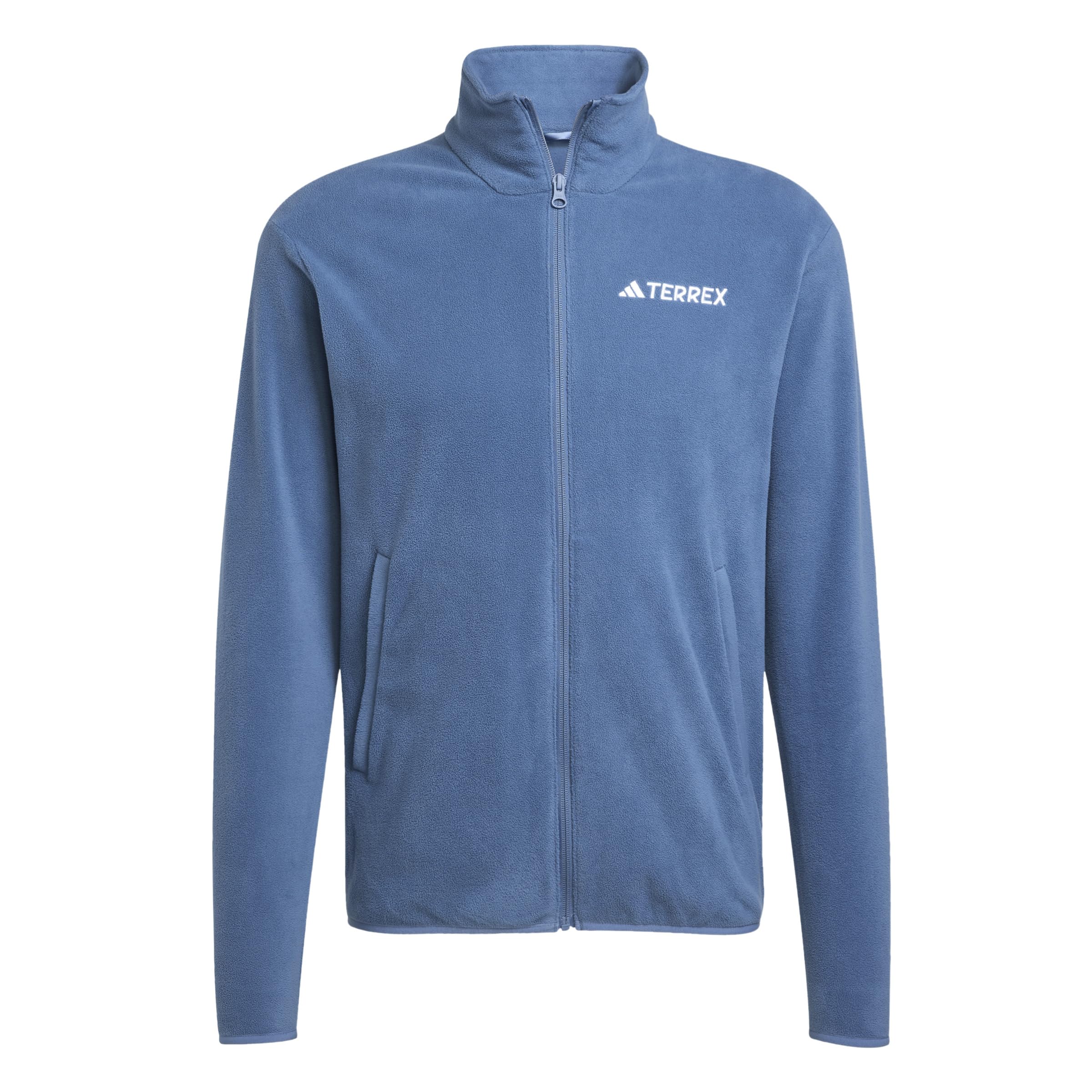 adidas Men's Terrex Multi Essentials Full Zip Fleece Jacket, wonder steel, XXL
