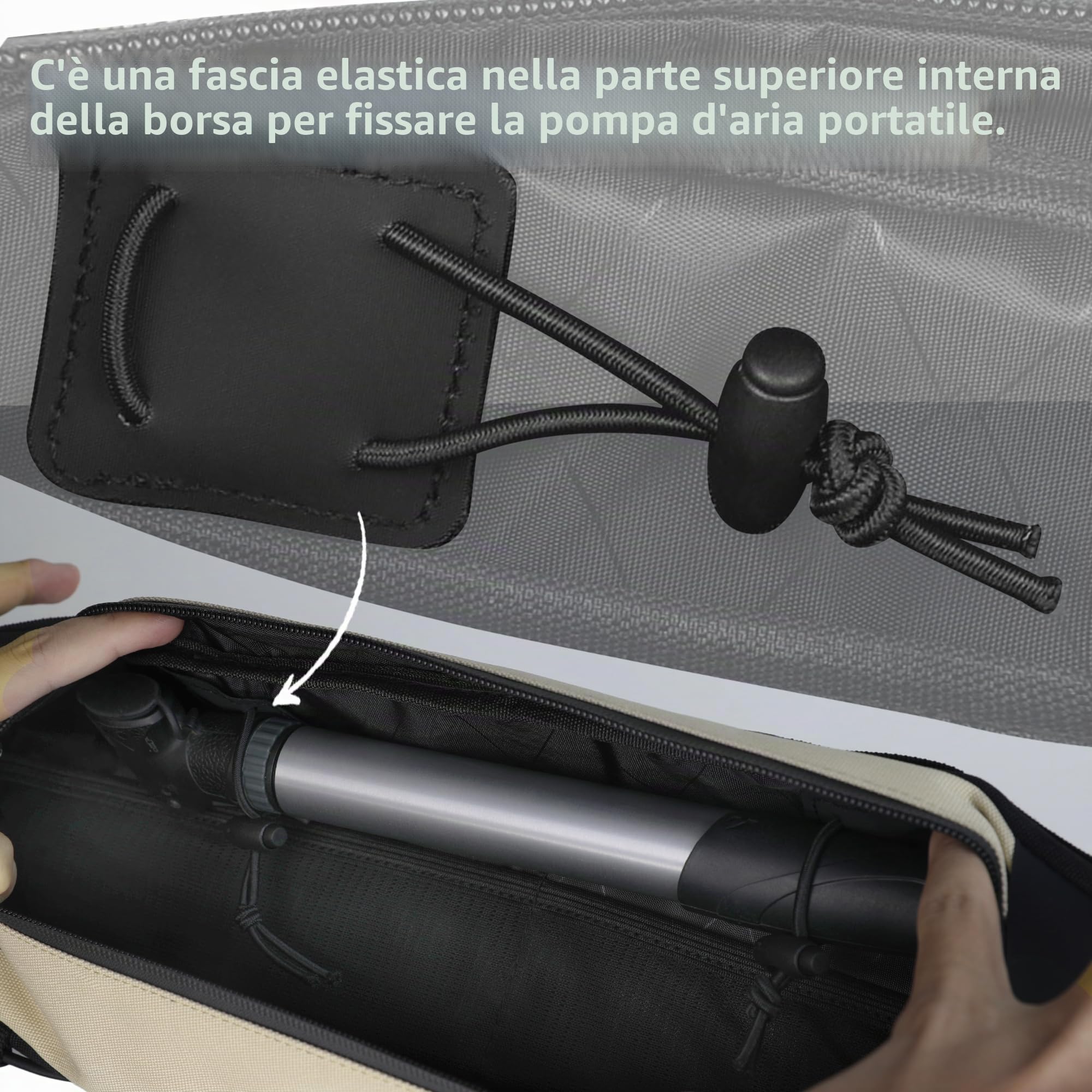 Rhinowalk Borsa per telaio per bicicletta, 2,1/2,7 l, borsa per tubi superiori, borsa triangolare, borsa per manubrio, borsa per bici da strada, incisione e bici
