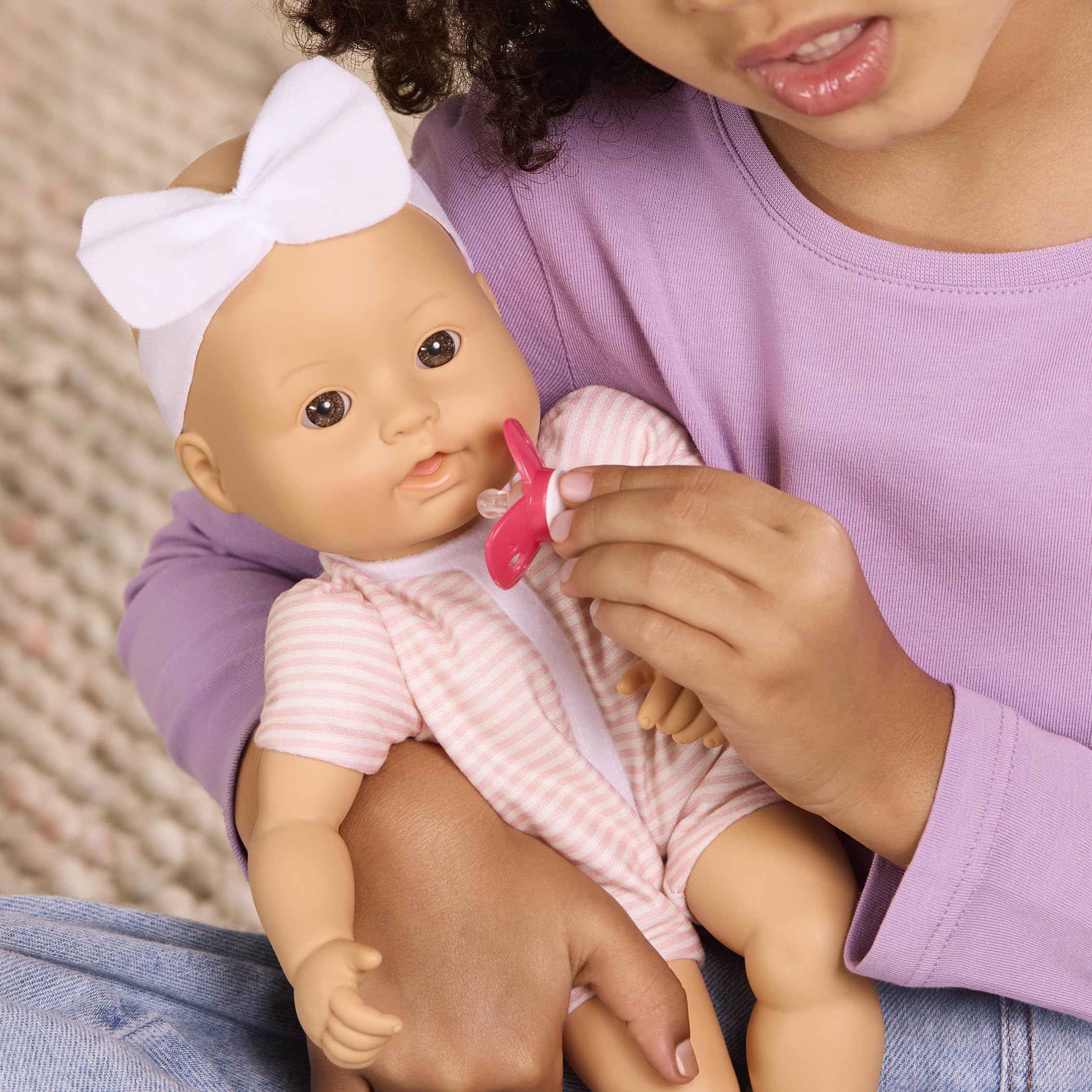 Baby Sweetheart - Tempo di bagno - bambola neonato dal corpo morbido di 30,5 cm con accessori - con libro di fiabe di facile lettura