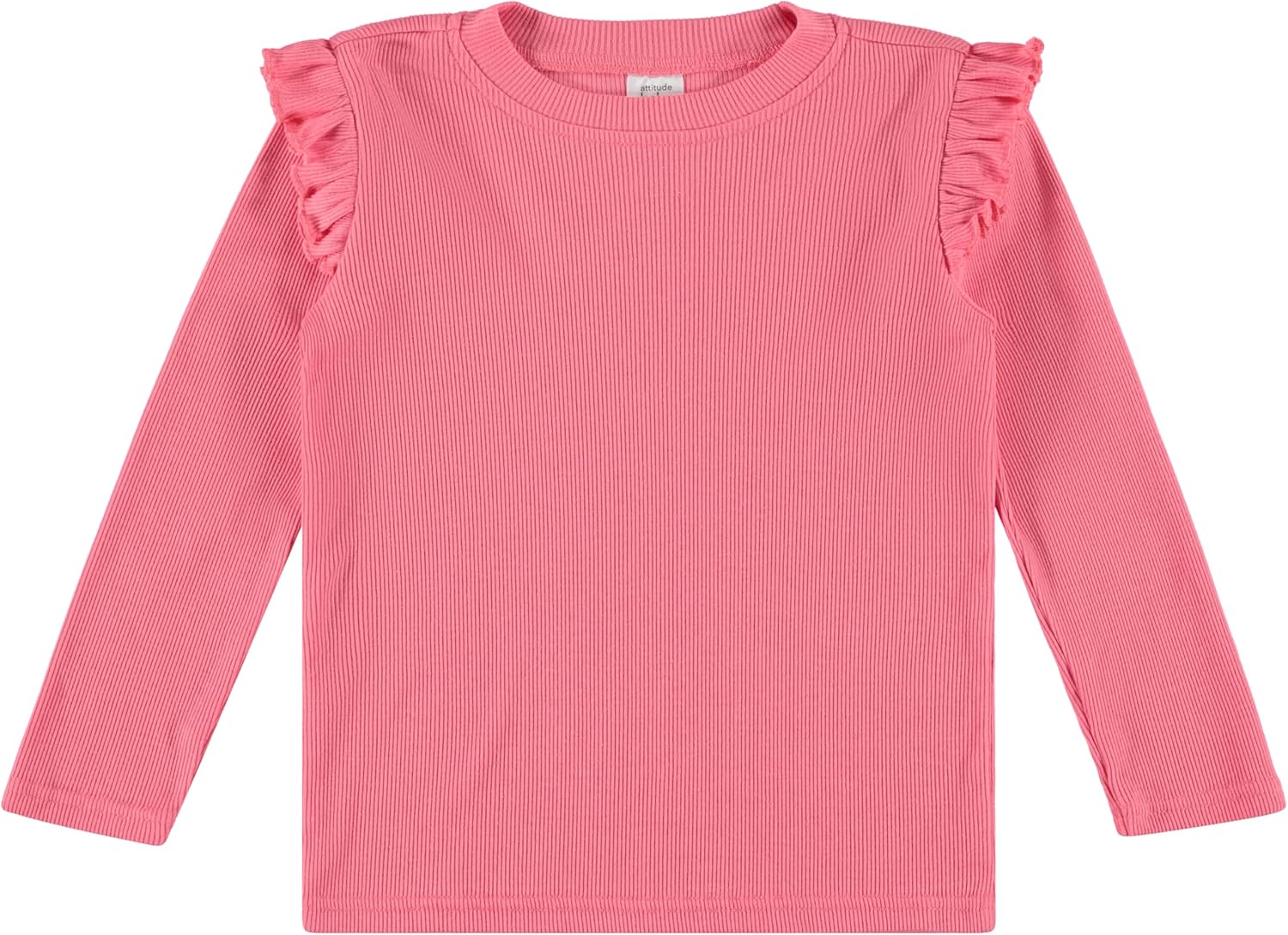 Cudlie 3-Pack Toddler Girls Ribbed Ruffle Tops – Stylish Long Sleeve Shirts for Kids –All-Day Comfort (12M-4T) - Image 9