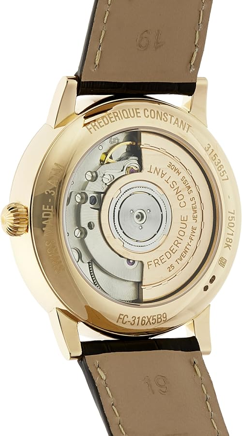 フレデリック・コンスタント アナログ時計 ゴールド/ブラウン