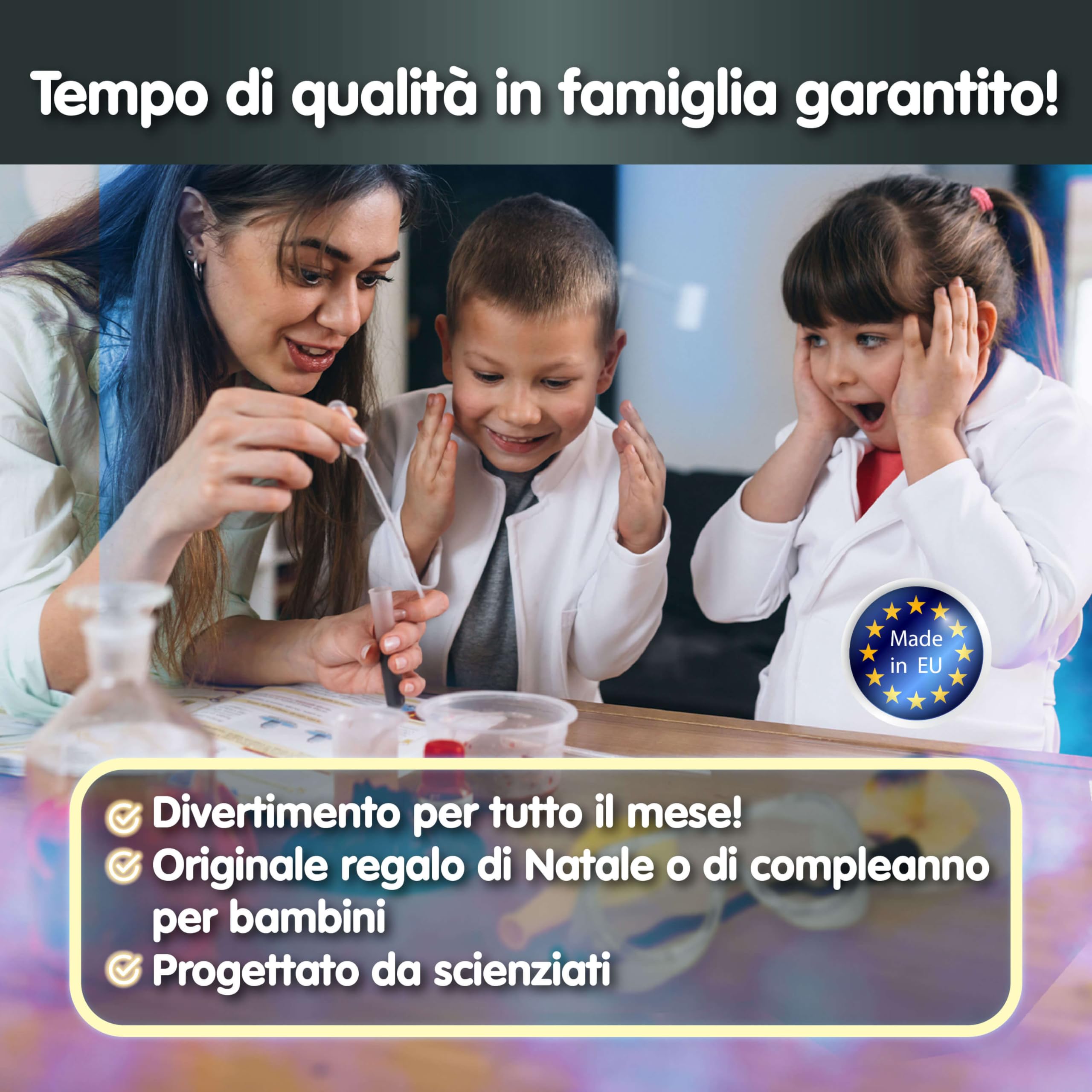 Science4you 250 Esperimenti Scientifici per Bambini - Il Piccolo Chimico, Kit Scientifico Educativo, per imparare la Fisica, la Chimica, Giocattoli Educativi, Regali Originali per Bambini 8 9 10 11+
