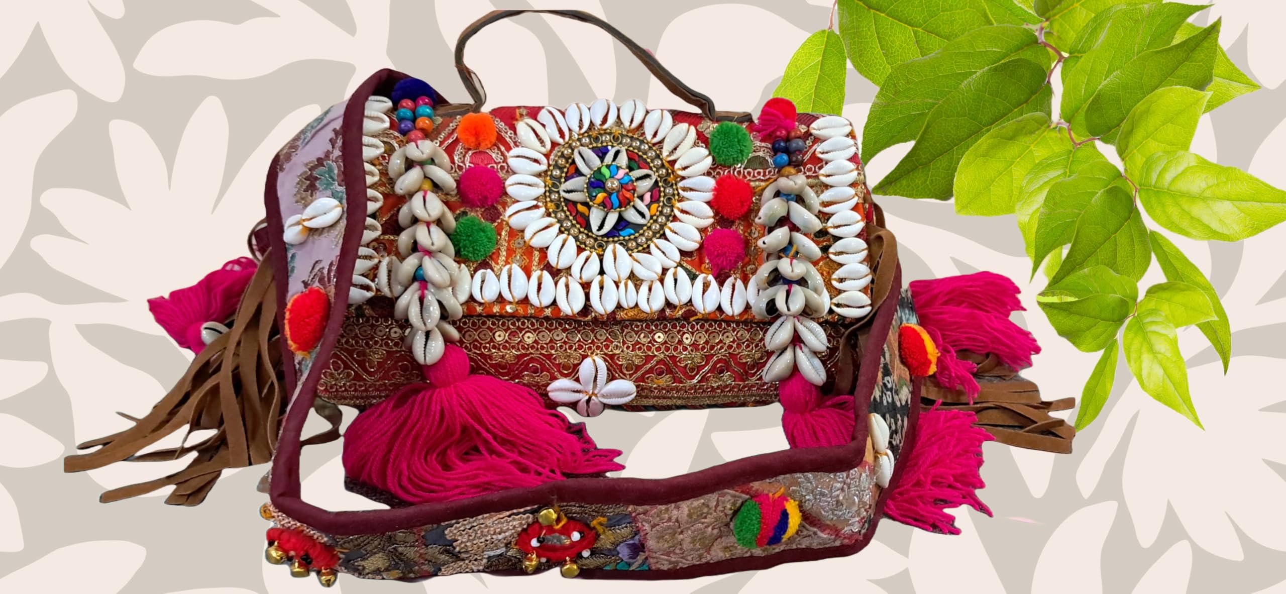 Designer Sling Handbag with Embroidered Sippy Work, Stylish Trendy Purse-image-11