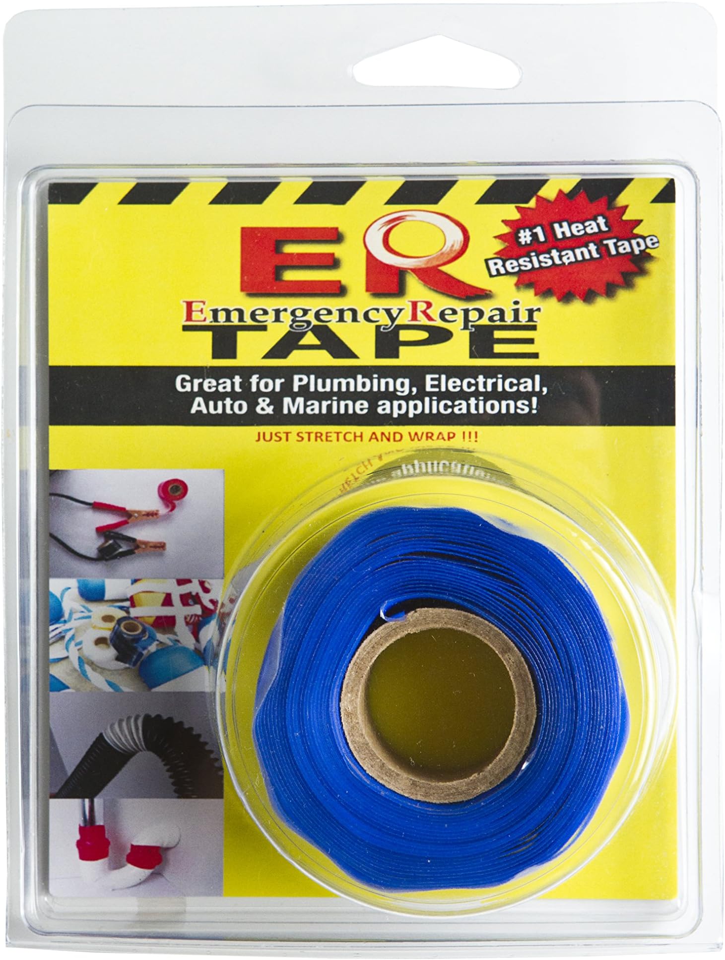ER Tape: Self-Fusing Silicone Tape, DIY Wrap-It/Repair-It, Blue 1" x 12' x 0.020"(GL206676BI)
