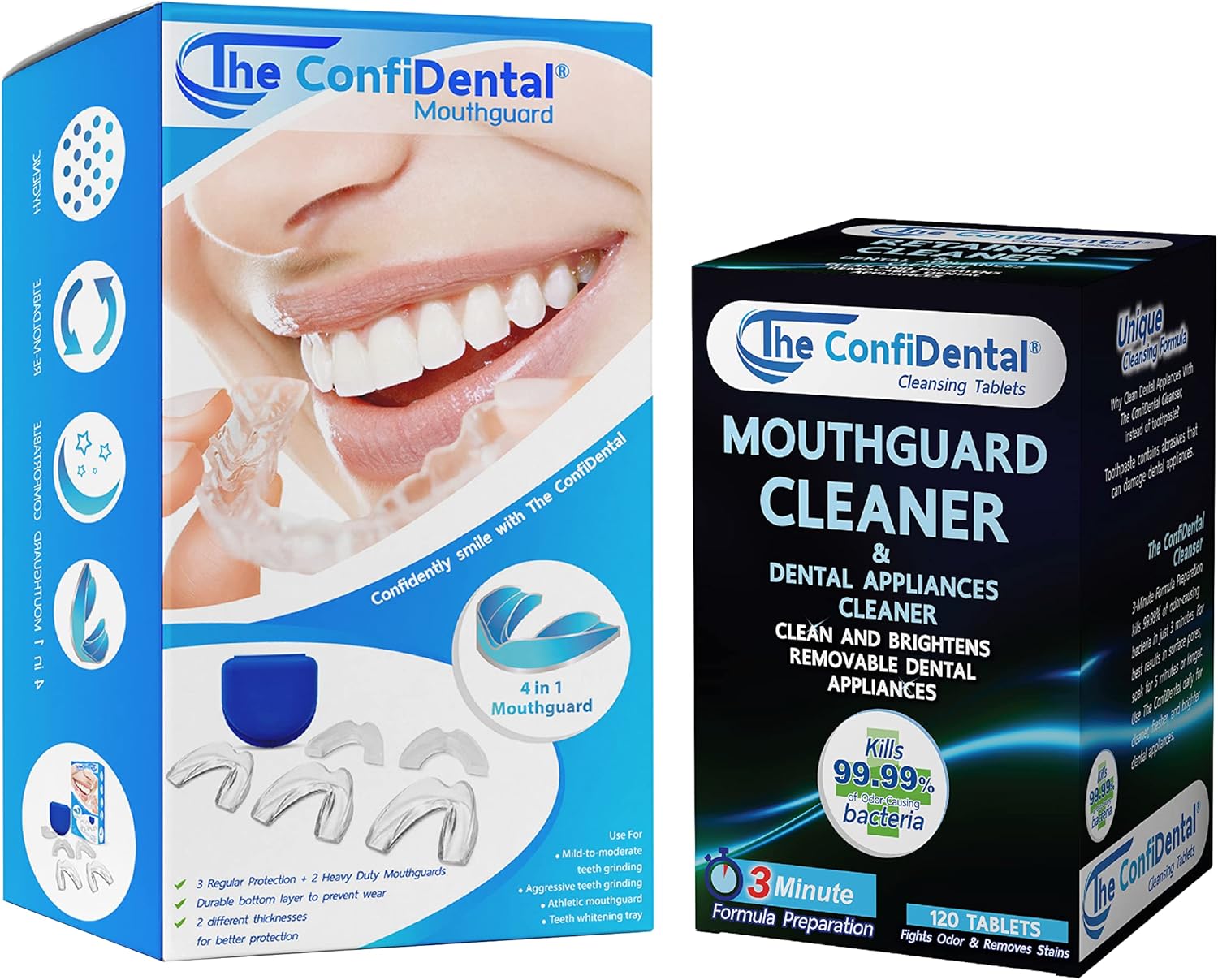 The ConfiDental Pack of 5 Moldable Mouth Guard for Teeth