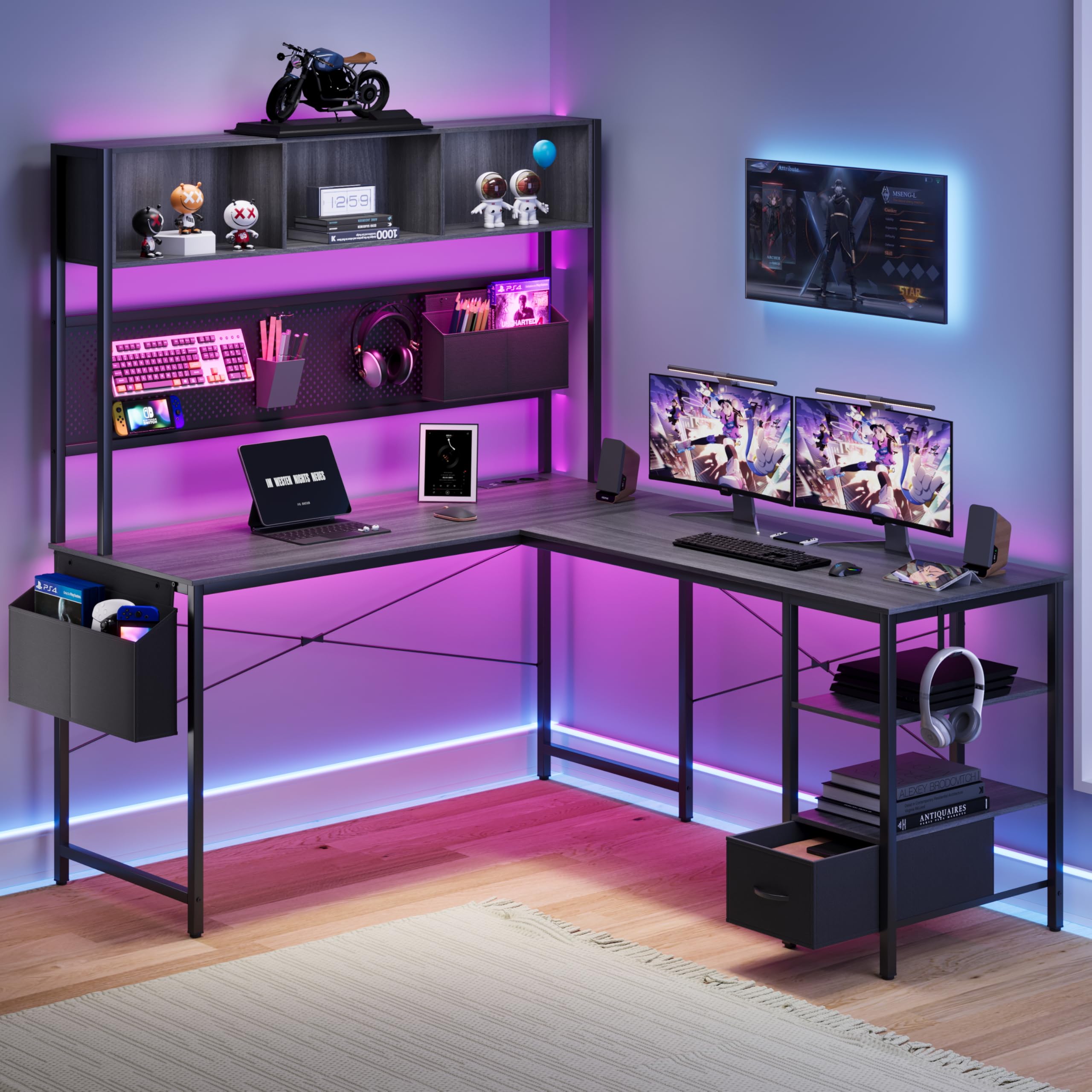 Dowinx L-förmiger Gaming Tisch