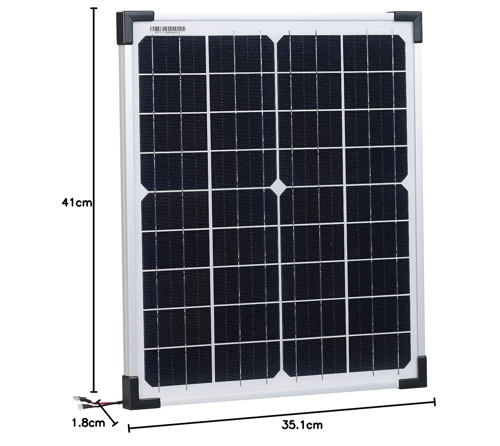 revolt Solar Batterie: Solarpanel (20 W) mit Akku, Laderegler und 230-V-Wandler (Solarpanel mit Akku und Steckdose, mit Batterie, PV)