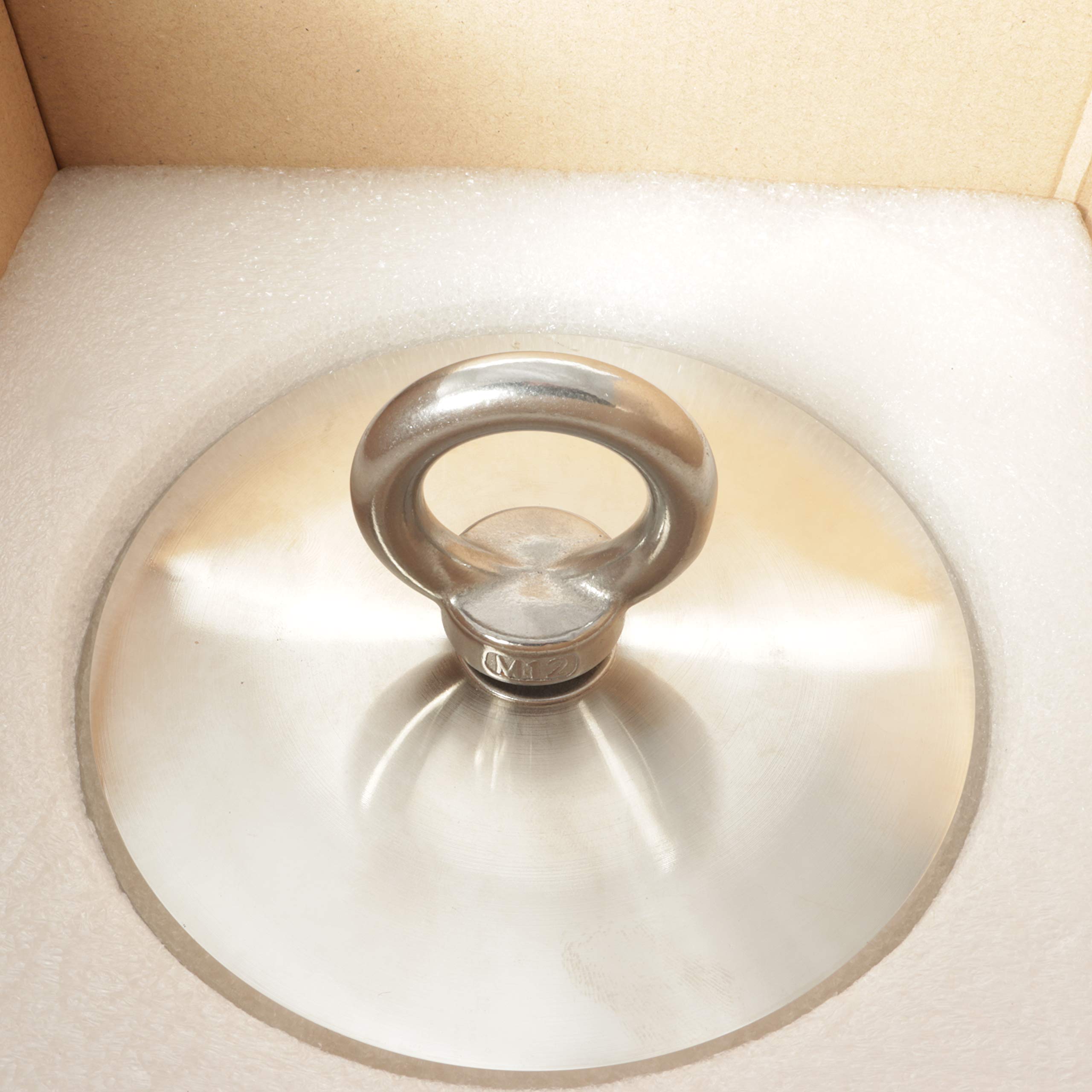 Magnes neodymowy do łowienia ryb – magnes neodymowy do łowienia ryb – 136 mm – siła ciągnąca 600 kg – magnes wędkarski – magnes do łowienia ryb – płaski chwytak do magnesu
