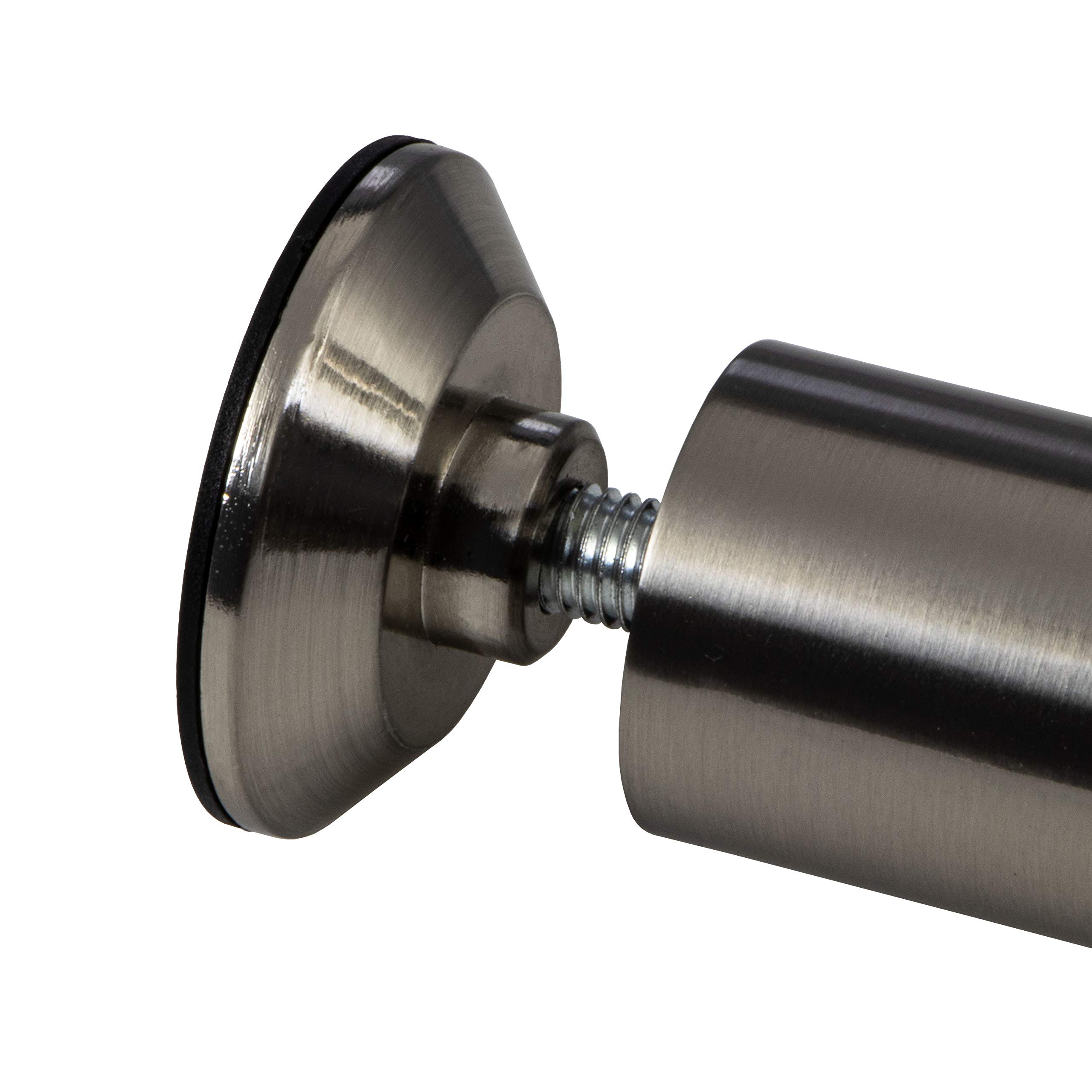 Gedotec Pies de Muebles Pies de Base Pies Ajustables Patas de la Mesa Altura Regulable con Apariencia De Acero Inoxidable Altura 85-200 mm Calidad de Marcas