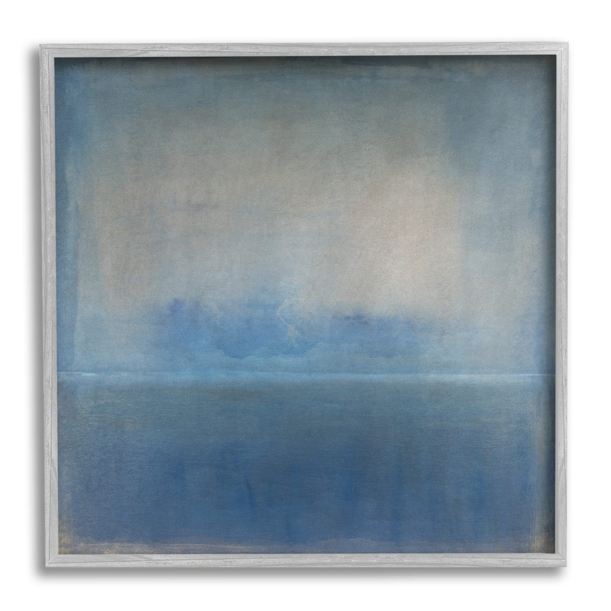 Stupell Industries Obscure Abstract Landscape Blue Weathered Painting Design Framed Wall Art, Design By Tim OToole