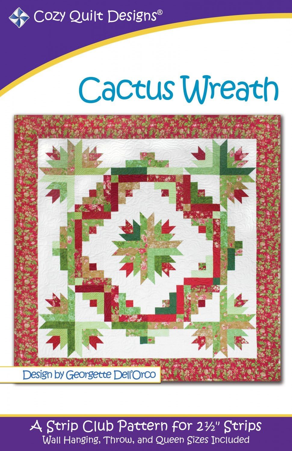 Amazon Cactus Wreath Quilt Pattern By Georgette Dell Orco From amazon-cactus-wreath-quilt-pattern-by-georgette-dell-orco-from