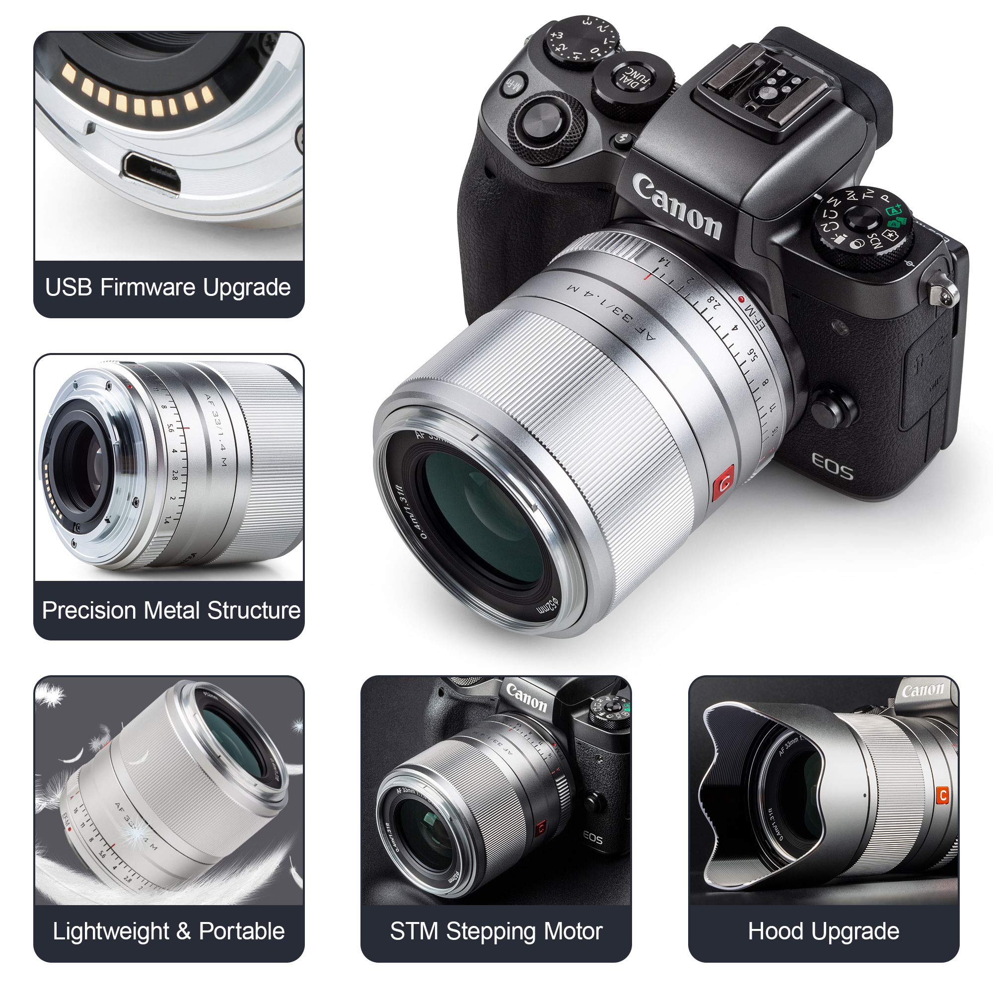 Amazon.com : VILTROX 33mm F1.4 APS-C AF Auto Focus Lens Compatible