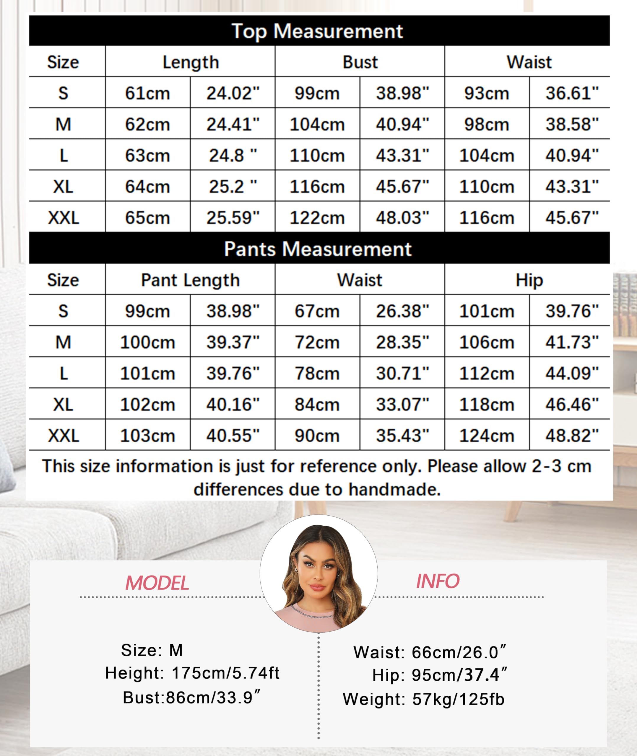 Lovasy Pigiama Donna Manica Lunga Pantaloni Lunghi Casual Scollo a V Top con Motivo a Pois Carino con Tasca Due Pezzi